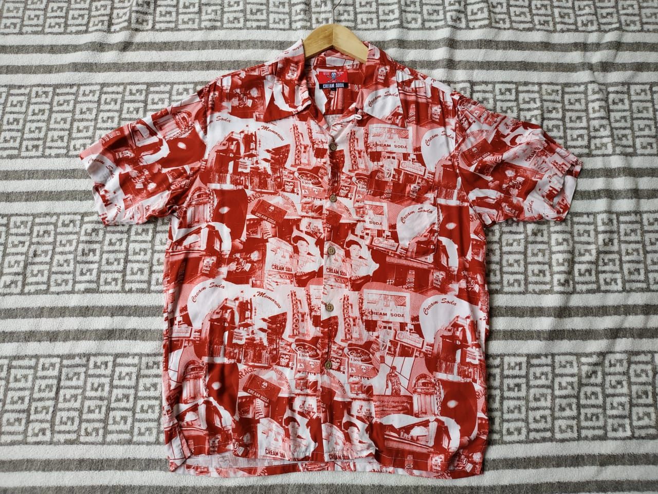 Japanese Brand Cream Soda Rayon Shirt Size US L / EU 52-54 / 3 - 17 Thumbnail
