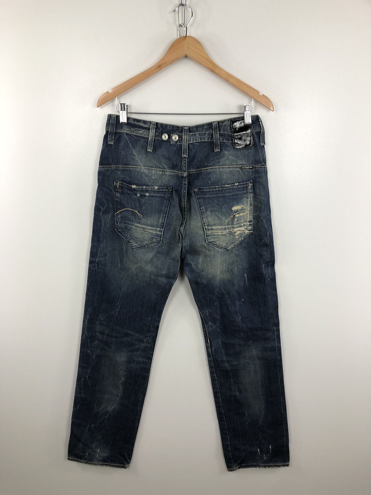Denime G Star Raw Eden x Loose Denim Jeans Navy Size 27 Size US 27 - 2 Thumbnail