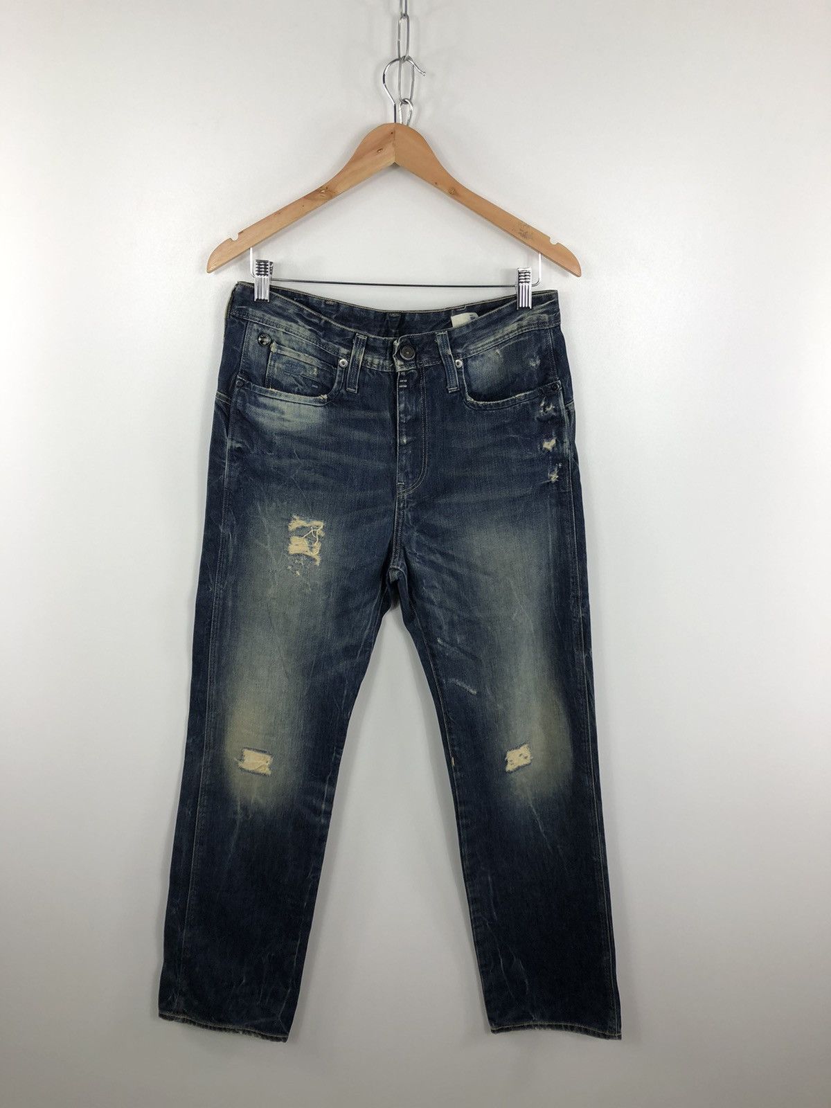 Denime G Star Raw Eden x Loose Denim Jeans Navy Size 27 Size US 27 - 1 Thumbnail
