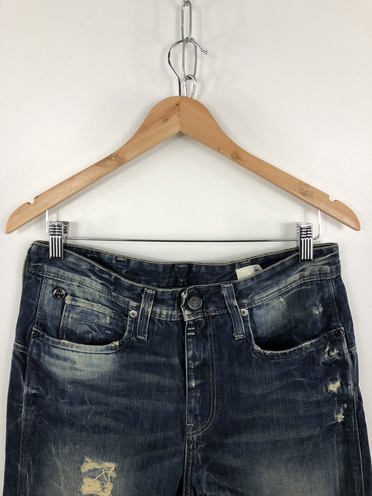 Denime G Star Raw Eden x Loose Denim Jeans Navy Size 27 Size US 27 - 3 Thumbnail