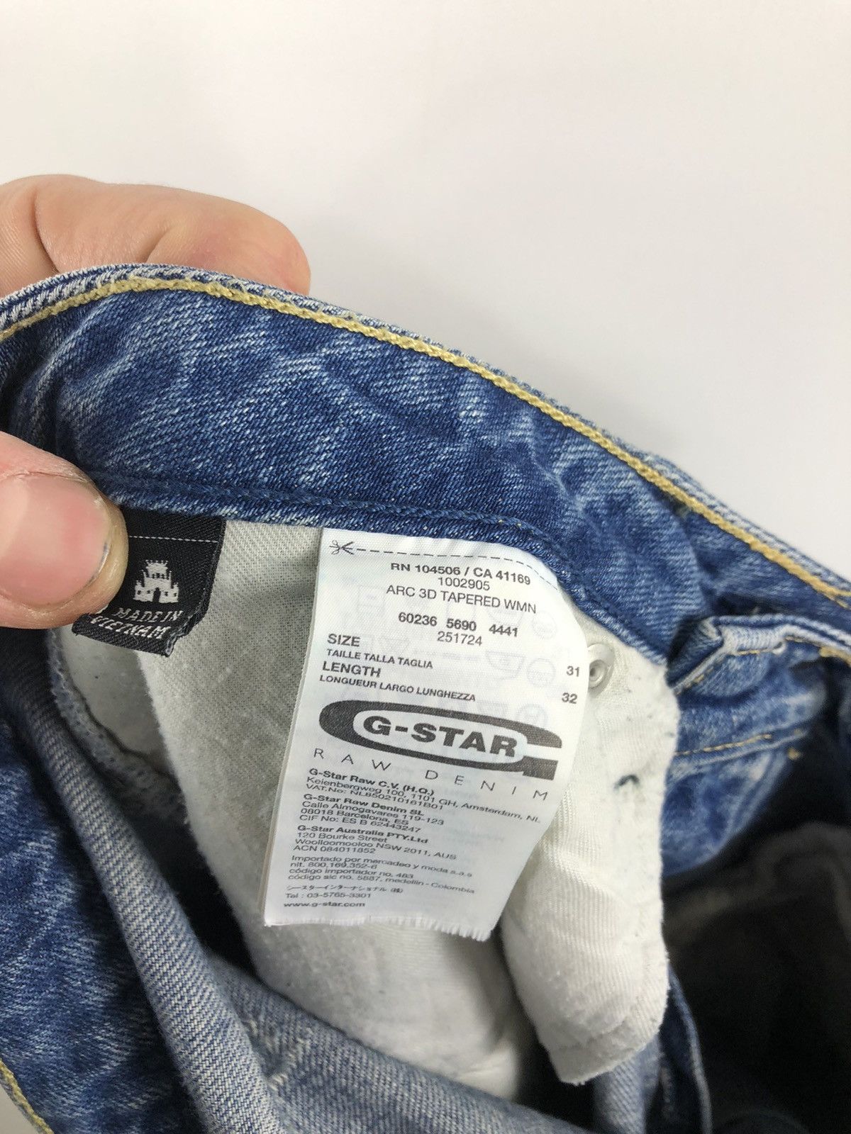 G-Star × Japanese Brand G Star Raw Arc 3D Tapered Jeans Navy Size 31 Size US 31 - 6 Thumbnail