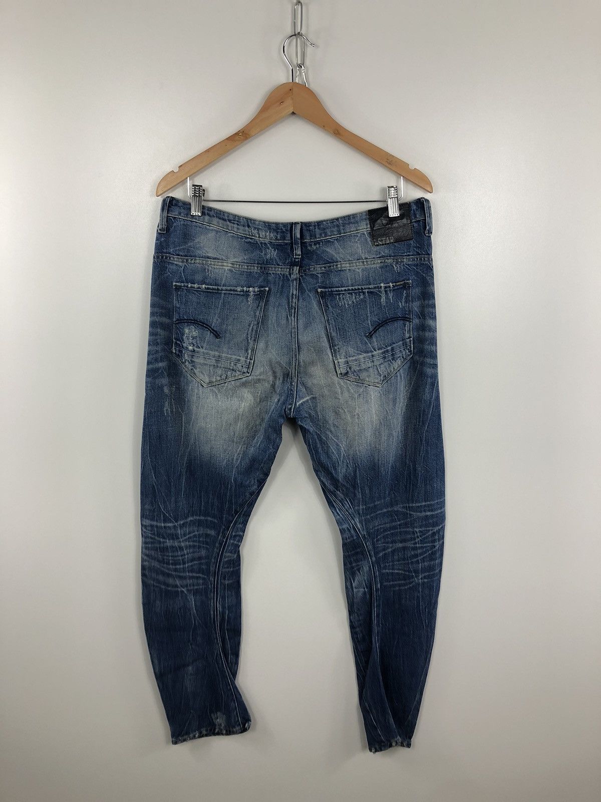 G-Star × Japanese Brand G Star Raw Arc 3D Tapered Jeans Navy Size 31 Size US 31 - 2 Thumbnail