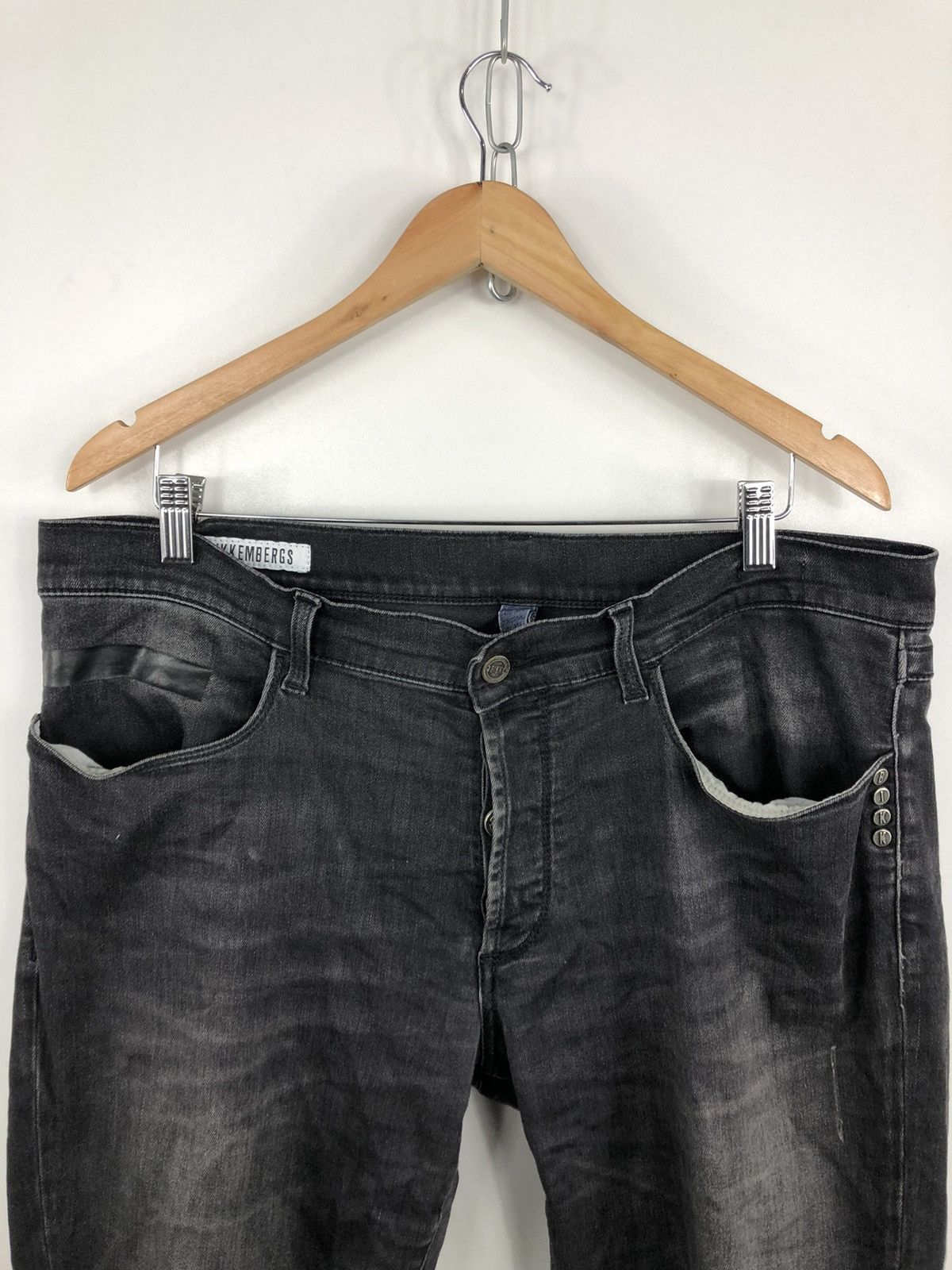 Dirk Bikkembergs Dirk Bikkembergs Jeans Slim Fit Black Size 36 Size US 36 / EU 52 - 4 Thumbnail
