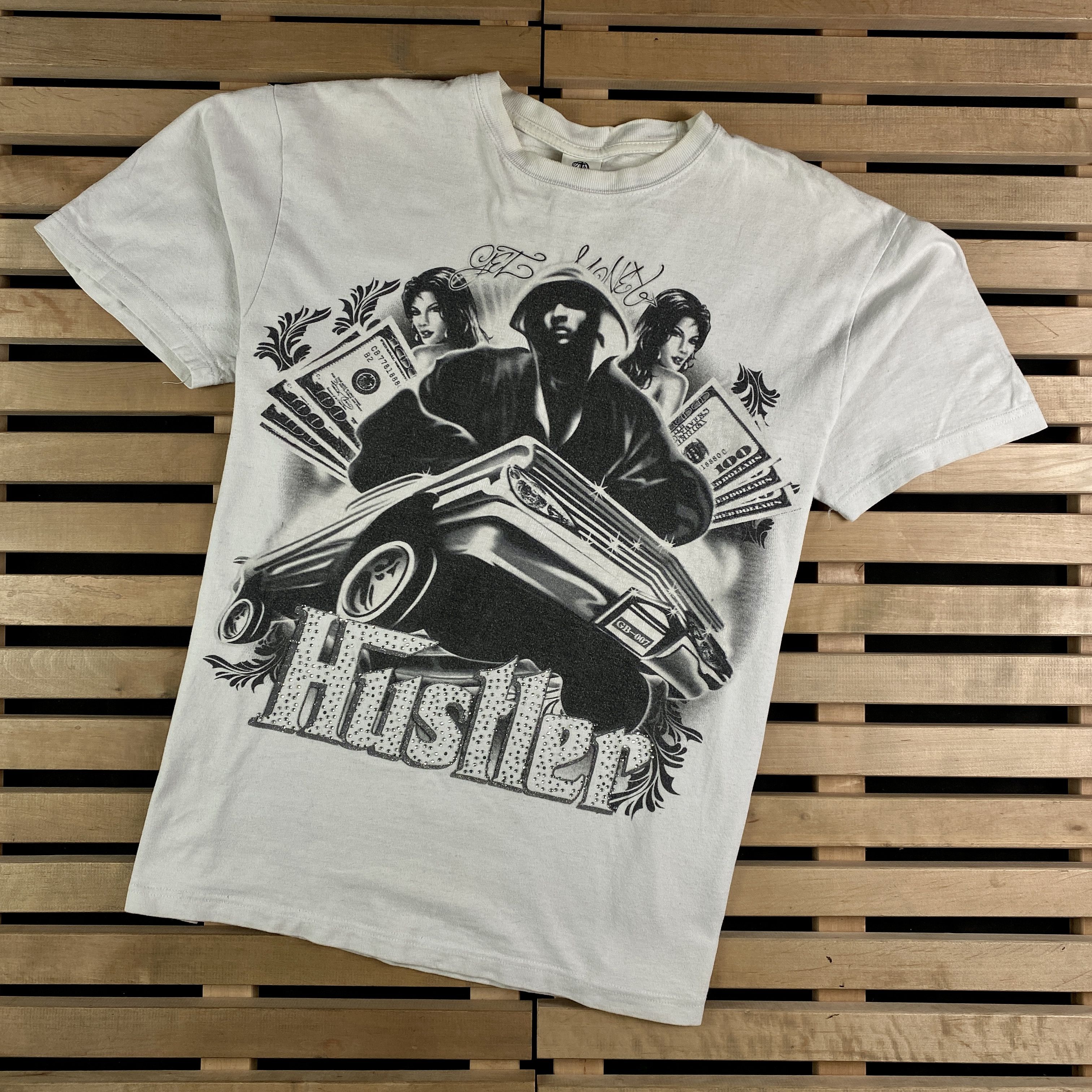 Vintage Mens Vintage T Shirt Hustler Size M Size US M / EU 48-50 / 2 - 1 Thumbnail