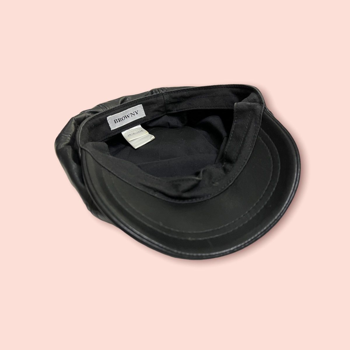 Designer × Japanese Brand BROWNY FAUX LEATHER GATSBY / BAKER BOY HAT Size ONE SIZE - 12 Thumbnail