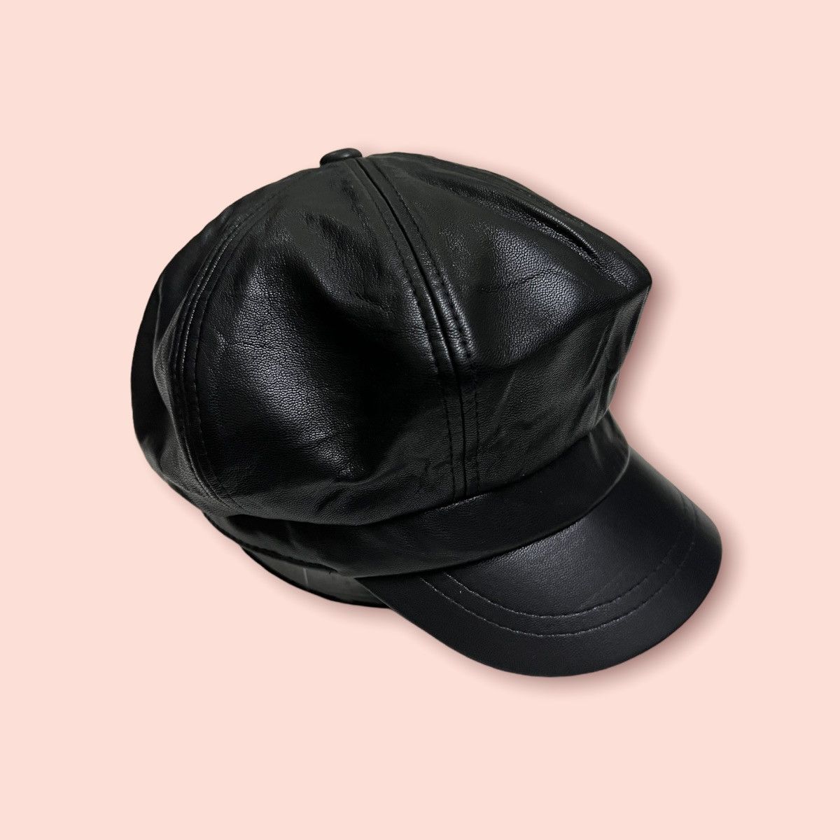Designer × Japanese Brand BROWNY FAUX LEATHER GATSBY / BAKER BOY HAT Size ONE SIZE - 10 Thumbnail