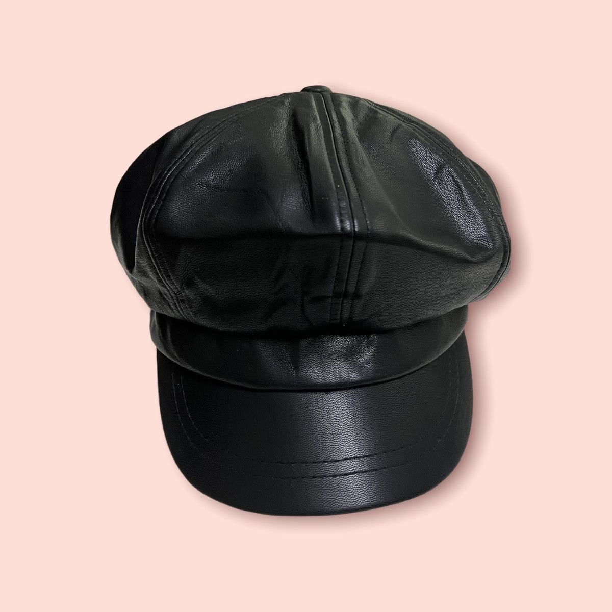 Designer × Japanese Brand BROWNY FAUX LEATHER GATSBY / BAKER BOY HAT Size ONE SIZE - 2 Thumbnail