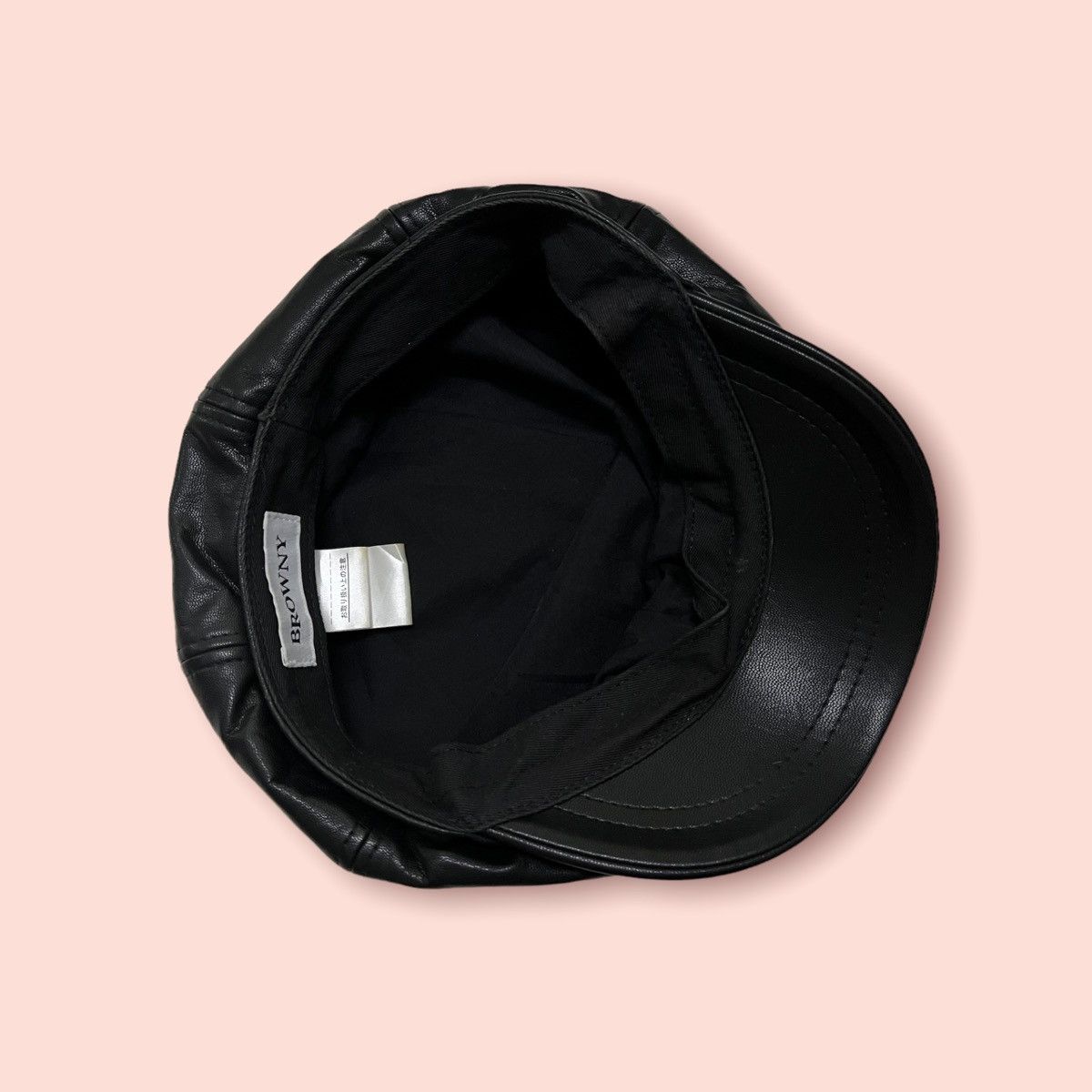 Designer × Japanese Brand BROWNY FAUX LEATHER GATSBY / BAKER BOY HAT Size ONE SIZE - 11 Thumbnail