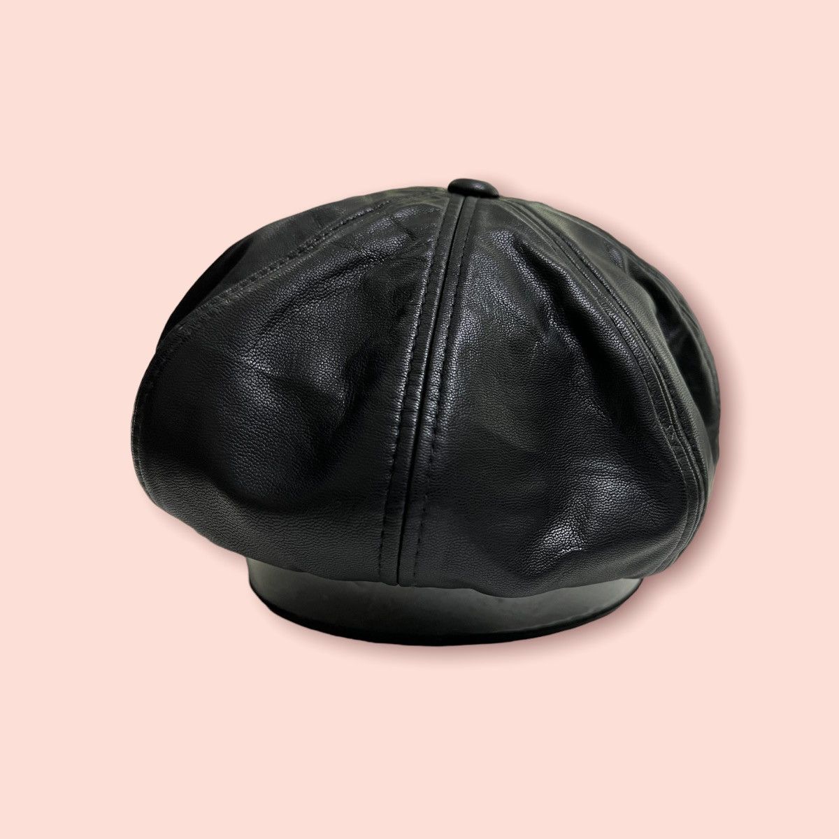 Designer × Japanese Brand BROWNY FAUX LEATHER GATSBY / BAKER BOY HAT Size ONE SIZE - 7 Thumbnail