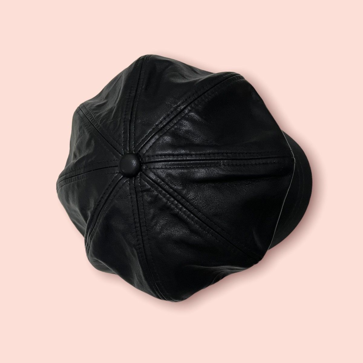 Designer × Japanese Brand BROWNY FAUX LEATHER GATSBY / BAKER BOY HAT Size ONE SIZE - 4 Thumbnail