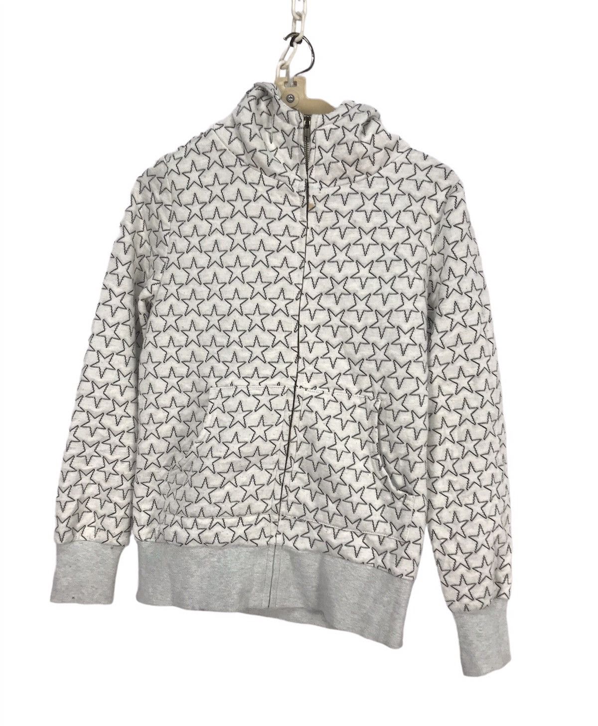 Japanese Brand Retro girl embroidered star fullprint zipper hoodie Size S / US 4 / IT 40 - 1 Thumbnail