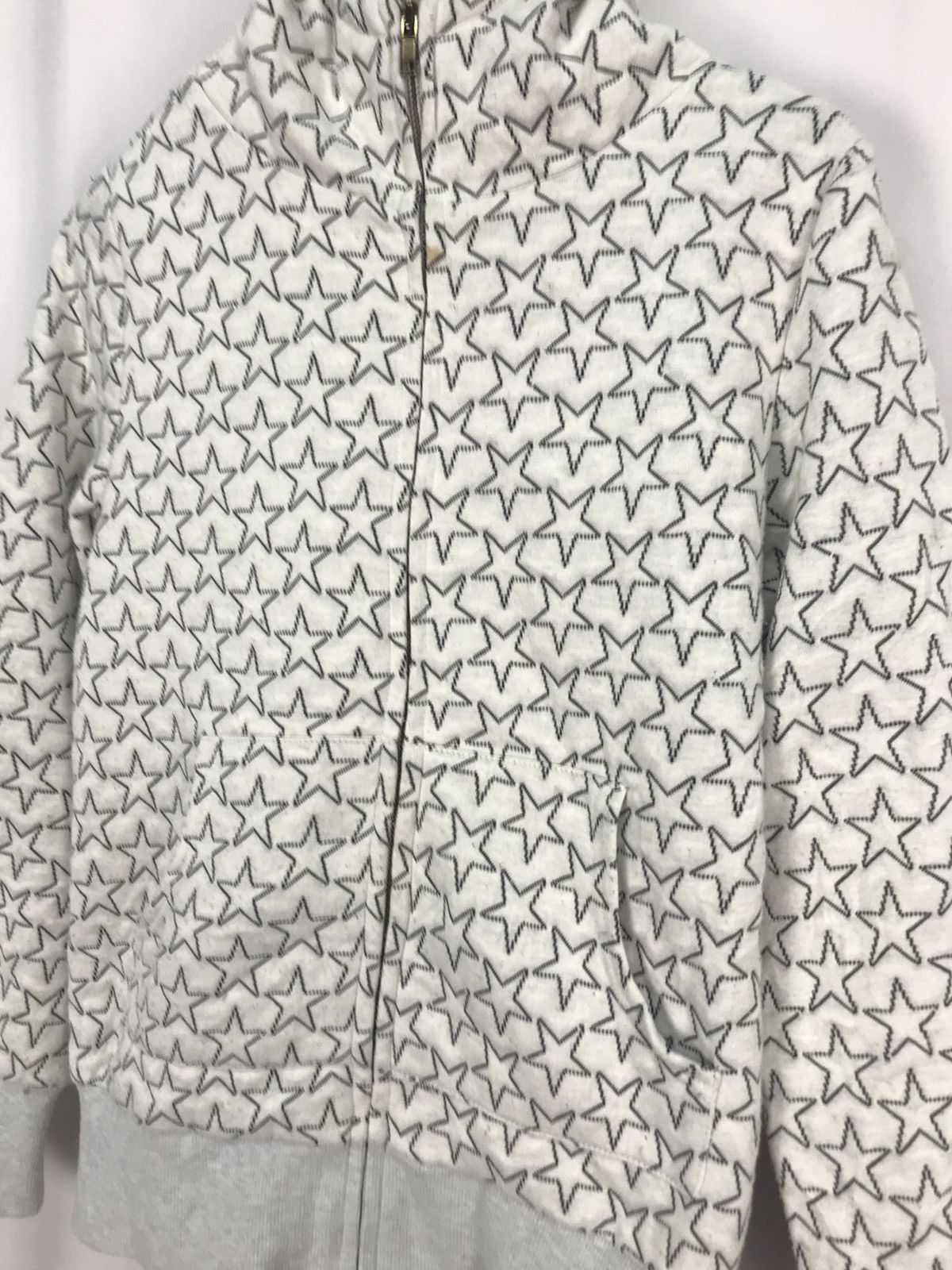 Japanese Brand Retro girl embroidered star fullprint zipper hoodie Size S / US 4 / IT 40 - 3 Thumbnail