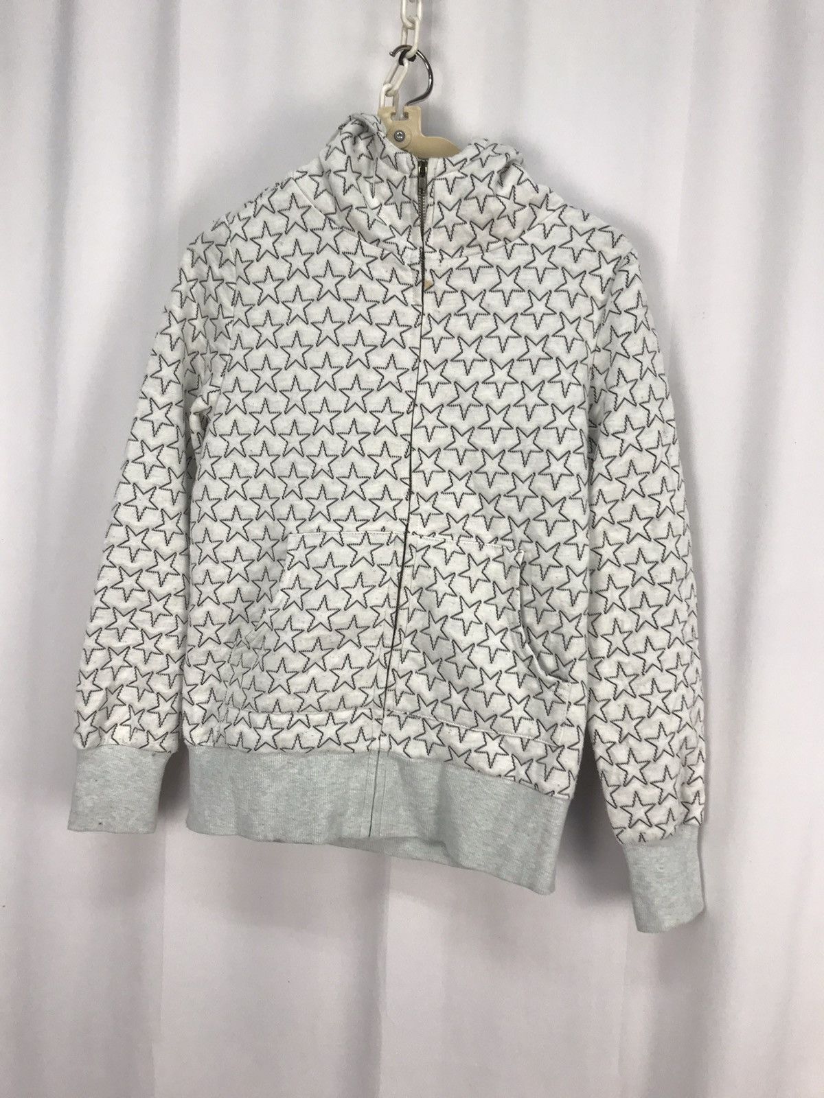 Japanese Brand Retro girl embroidered star fullprint zipper hoodie Size S / US 4 / IT 40 - 6 Thumbnail