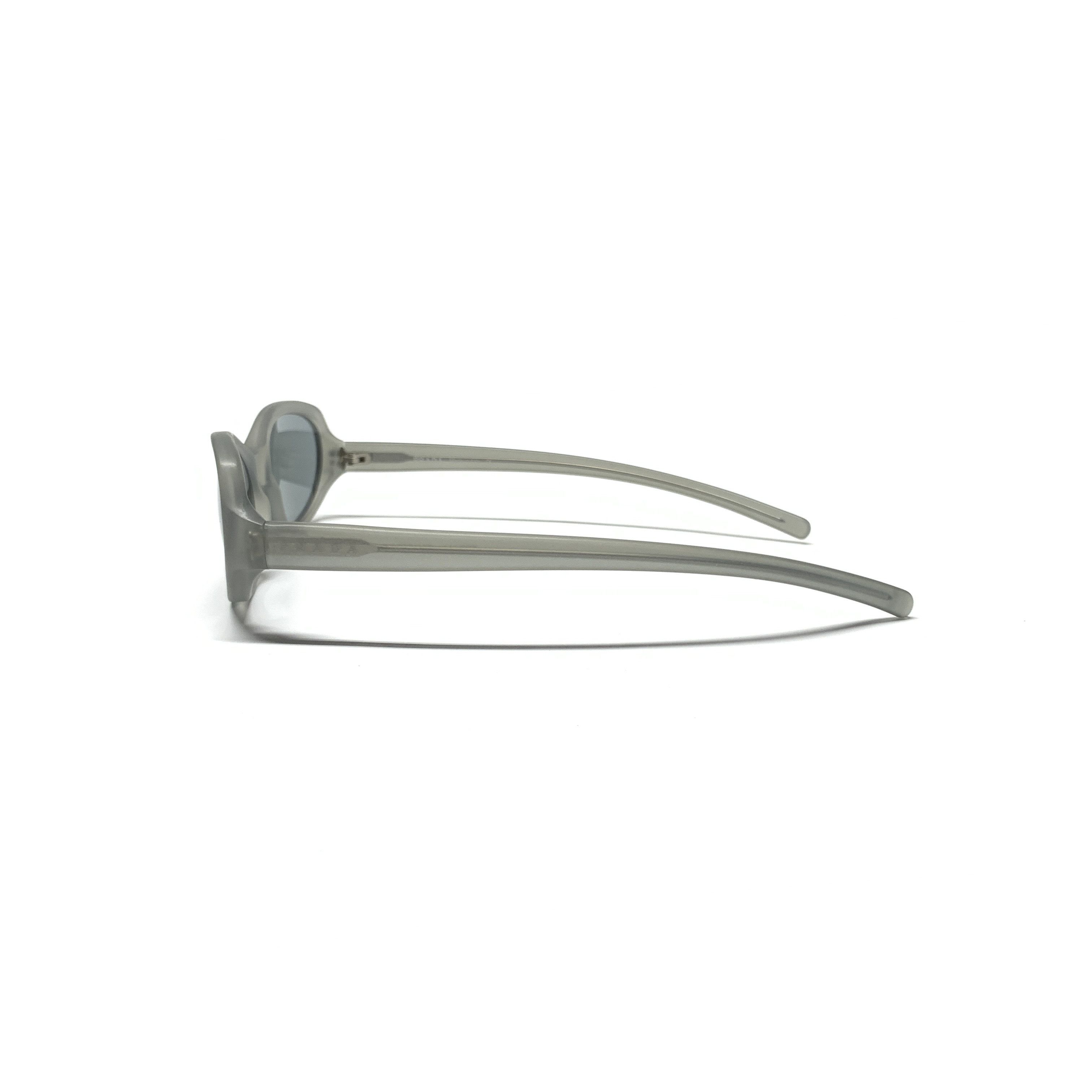 Prada Vtg 00s Prada Frosted Angled Sunglasses (Grey) Size ONE SIZE - 4 Thumbnail