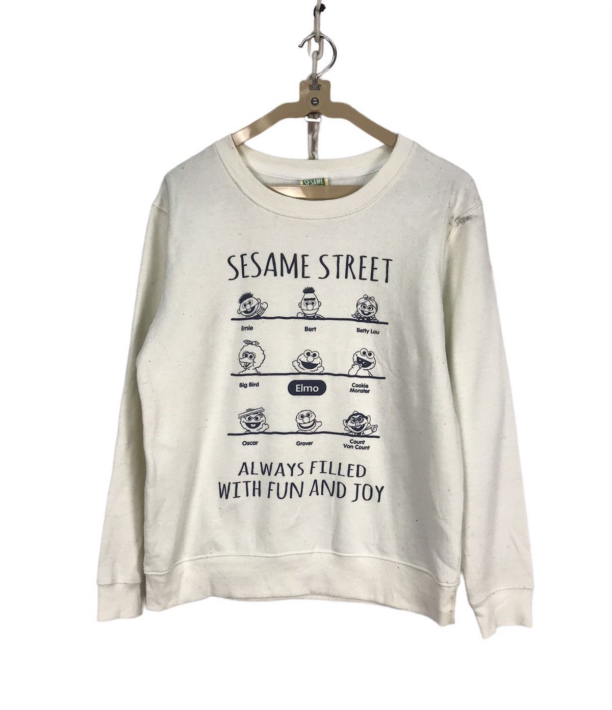 Cartoon Network Sesame Street distressed printed sweatshirt Size US S / EU 44-46 / 1 - 1 Thumbnail