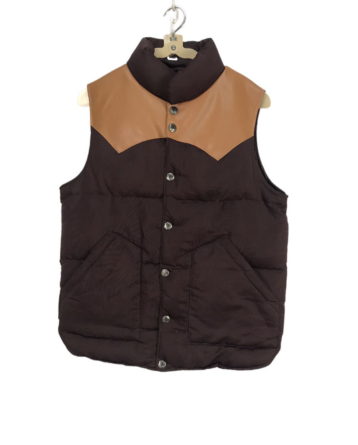 Japanese Brand × Vintage Climb custom made sleeveless snap button puffer jacket Size US M / EU 48-50 / 2 - 1 Thumbnail