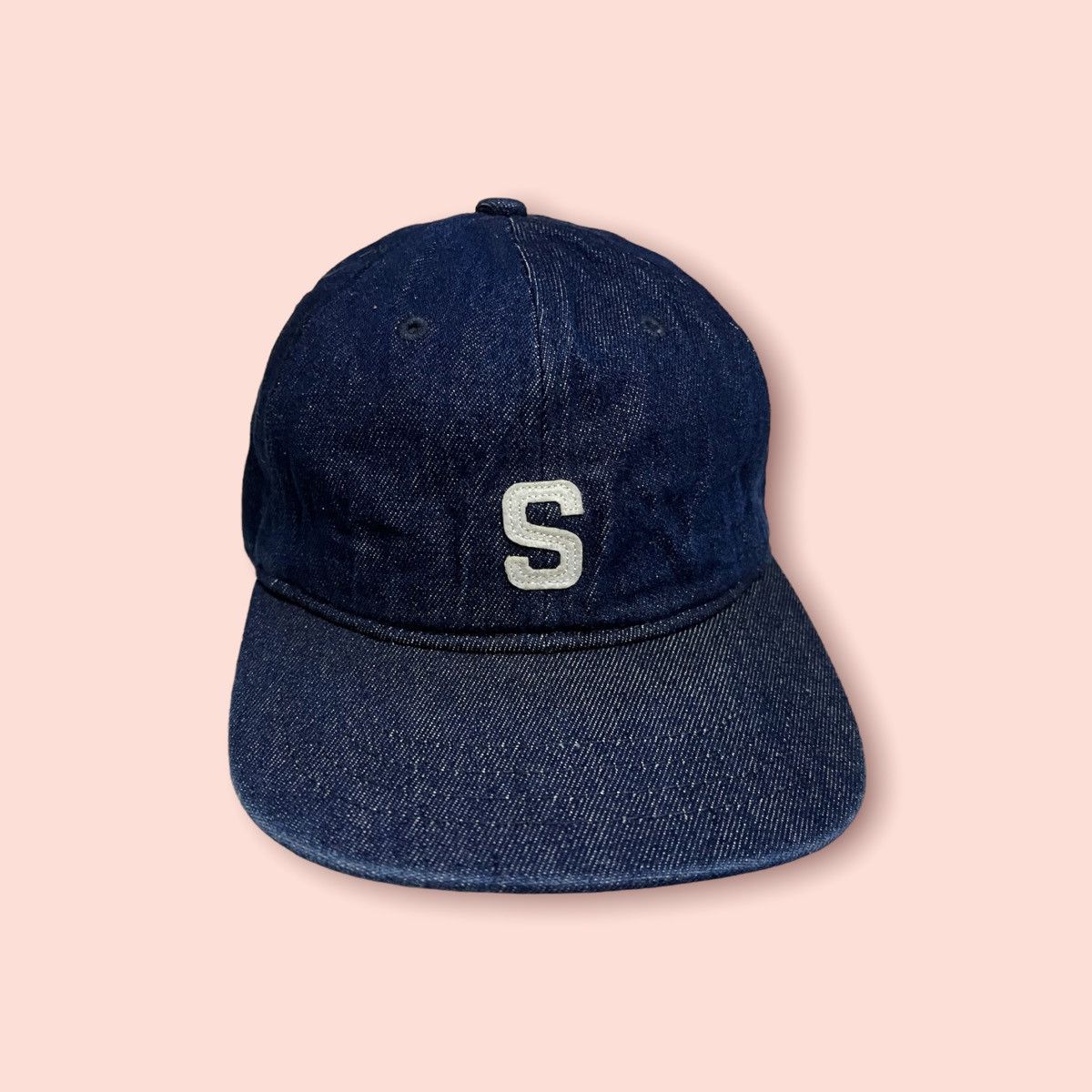 Beams Plus × Japanese Brand × Self Edge RARE B:MING BY BEAMS S DENIM HAT LEATHER STRAPBACK Size ONE SIZE - 9 Thumbnail