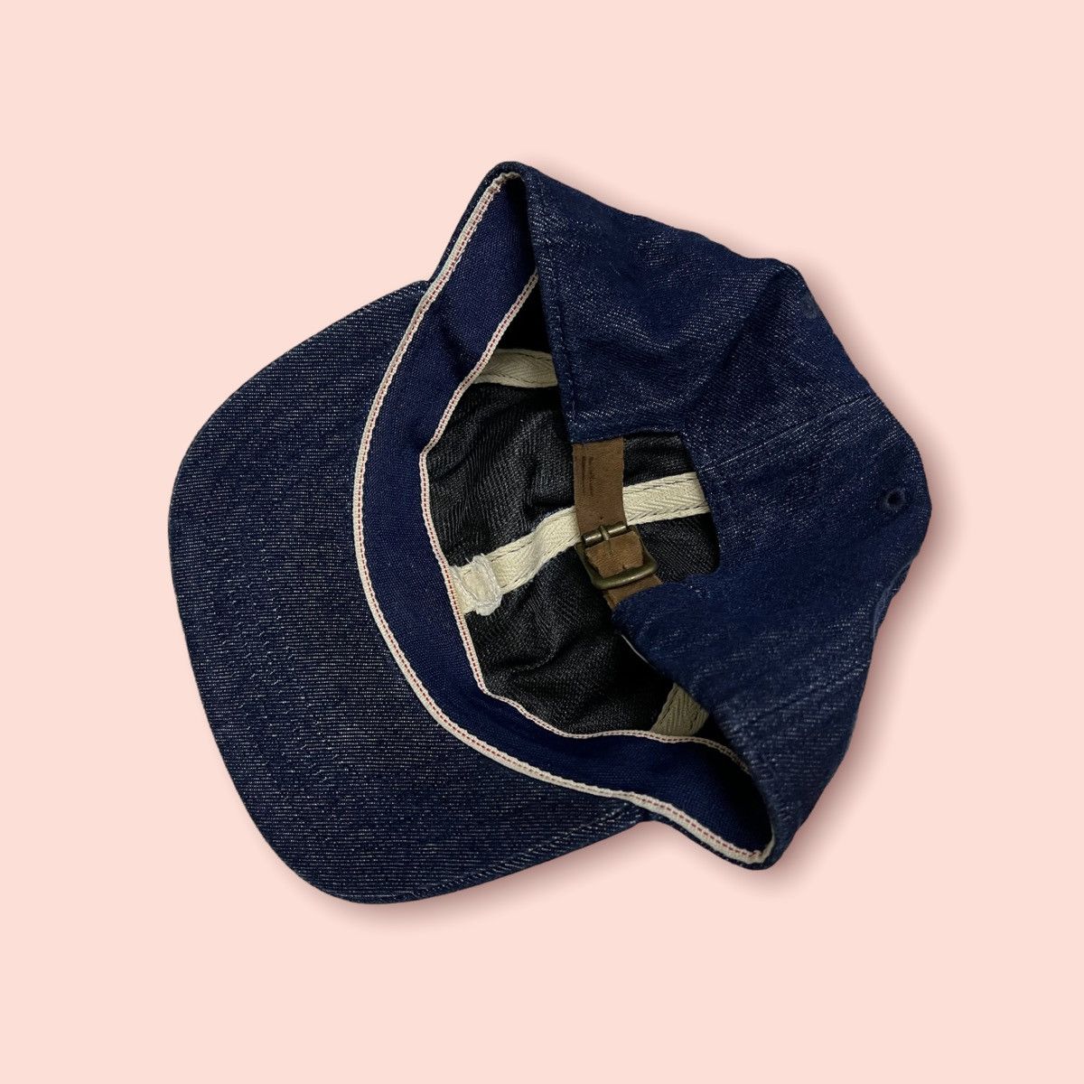 Beams Plus × Japanese Brand × Self Edge RARE B:MING BY BEAMS S DENIM HAT LEATHER STRAPBACK Size ONE SIZE - 12 Thumbnail