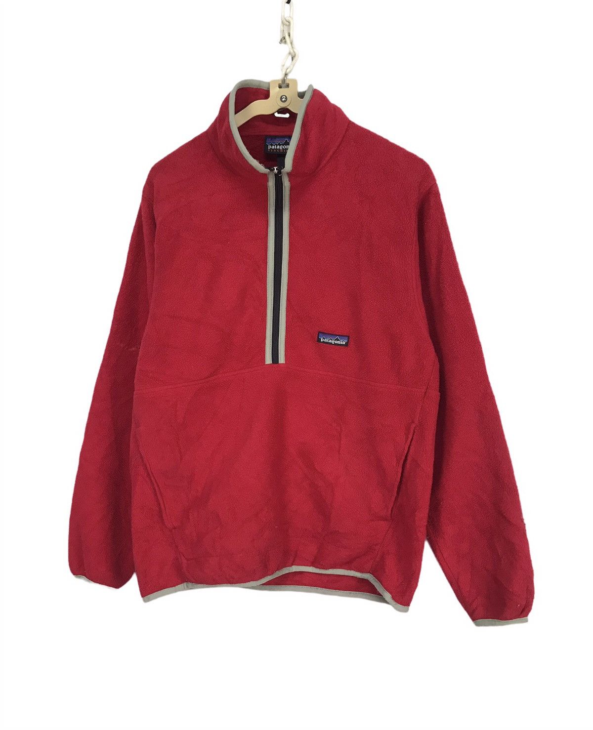 Patagonia × Vintage Patagonia half zipper fleece distressed sweatshirt Size US S / EU 44-46 / 1 - 1 Thumbnail