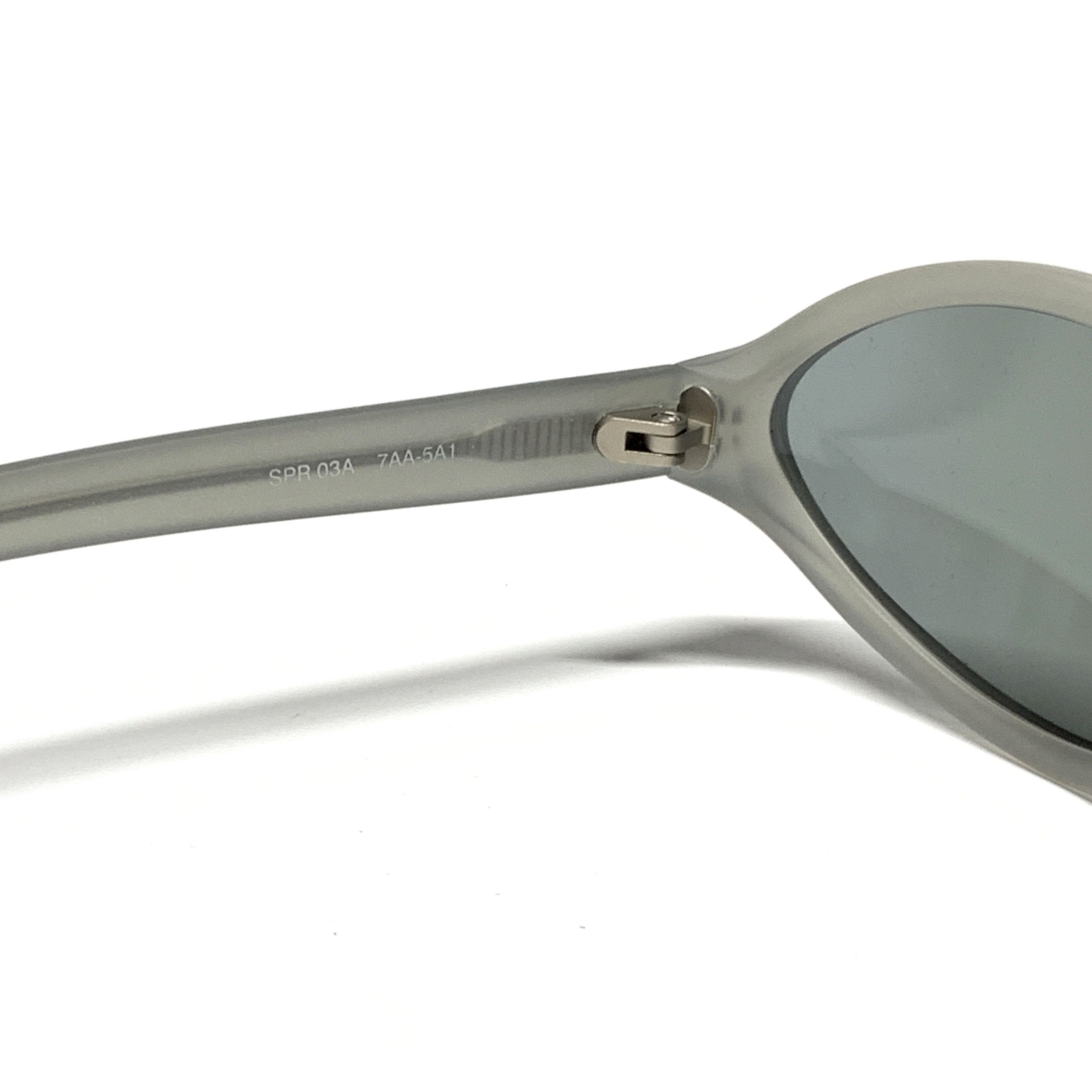 Prada Vtg 00s Prada Frosted Drop Sunglasses (Grey Dark Lenses) Size ONE SIZE - 6 Thumbnail