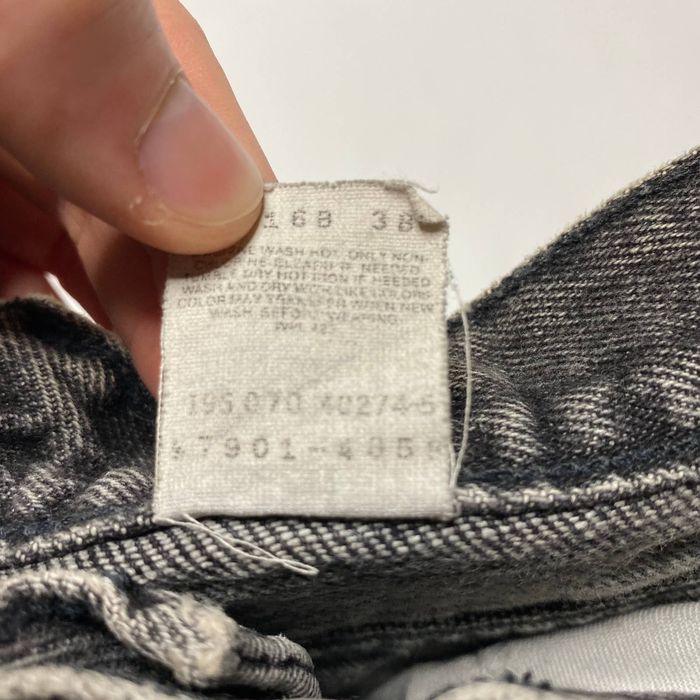 Vintage Vintage Black Silver Tab Levis Tapered Jeans Paper Tag 1990s Grailed