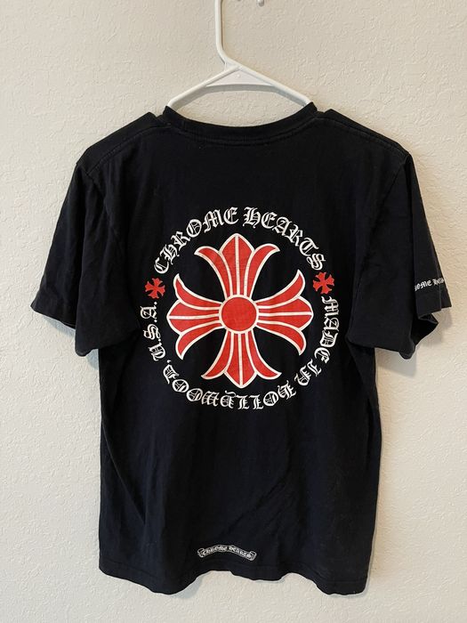 Chrome Hearts Chrome hearts Tshirt black/red | Grailed