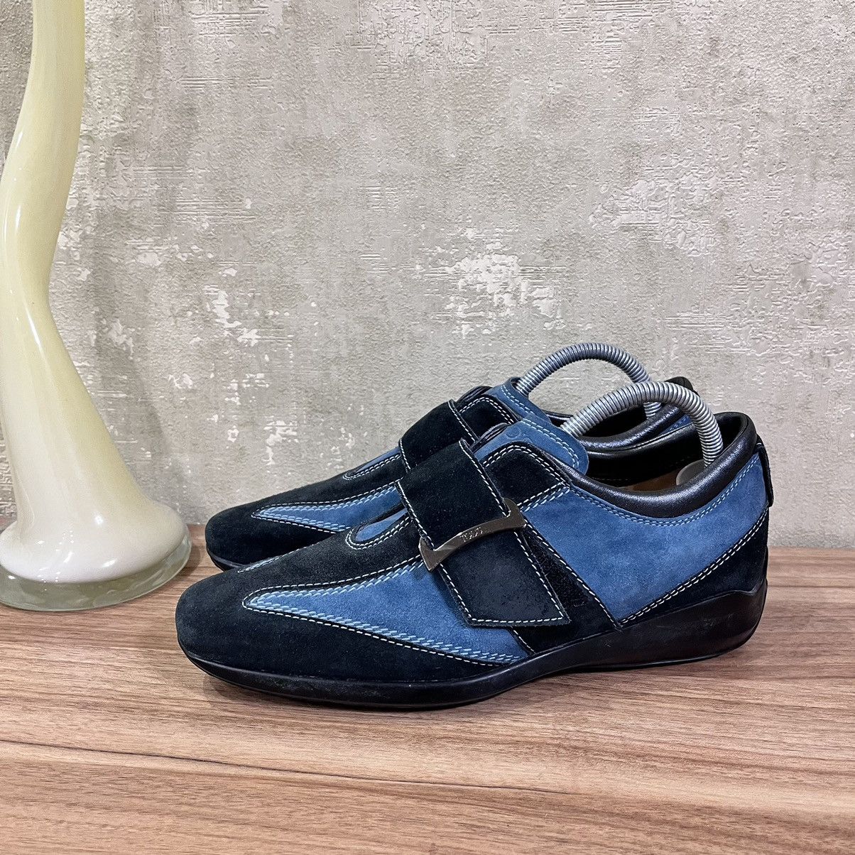 Designer × Tod's Tod’s Formal Shoes Suede Sneakers Navy Size 38,5 Size US 6 / EU 39 - 2 Thumbnail