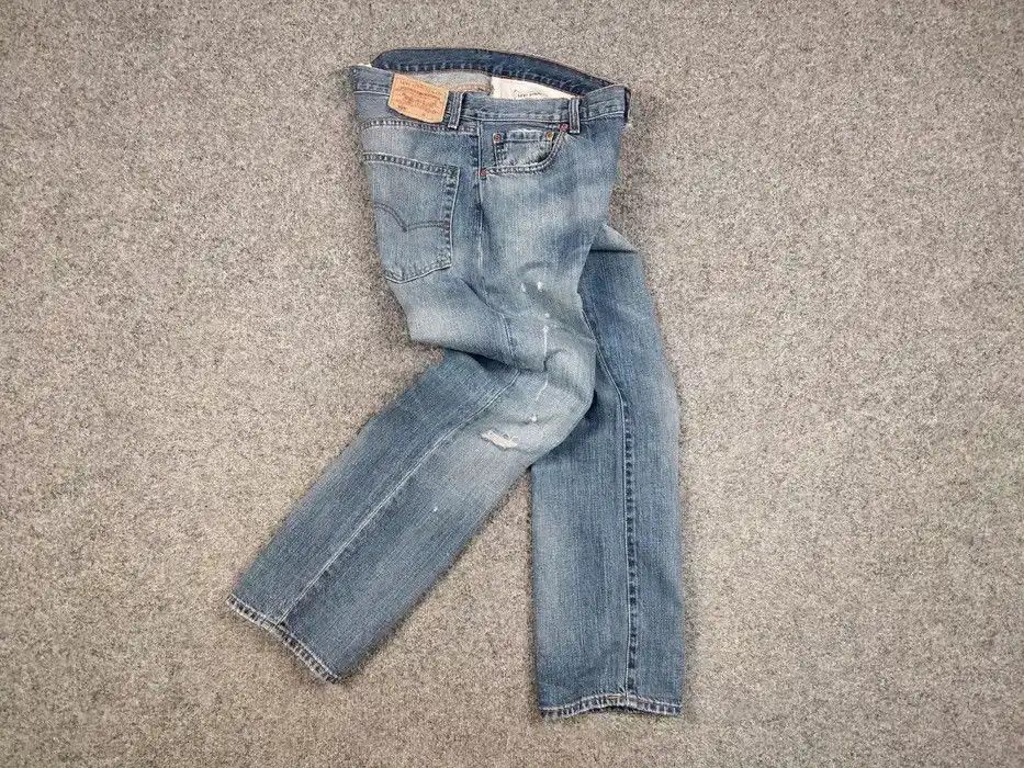 Levi's Vintage 90s Levis 505 Limited Edition Distressed Denim Jeans Size US 34 / EU 50 - 7 Thumbnail