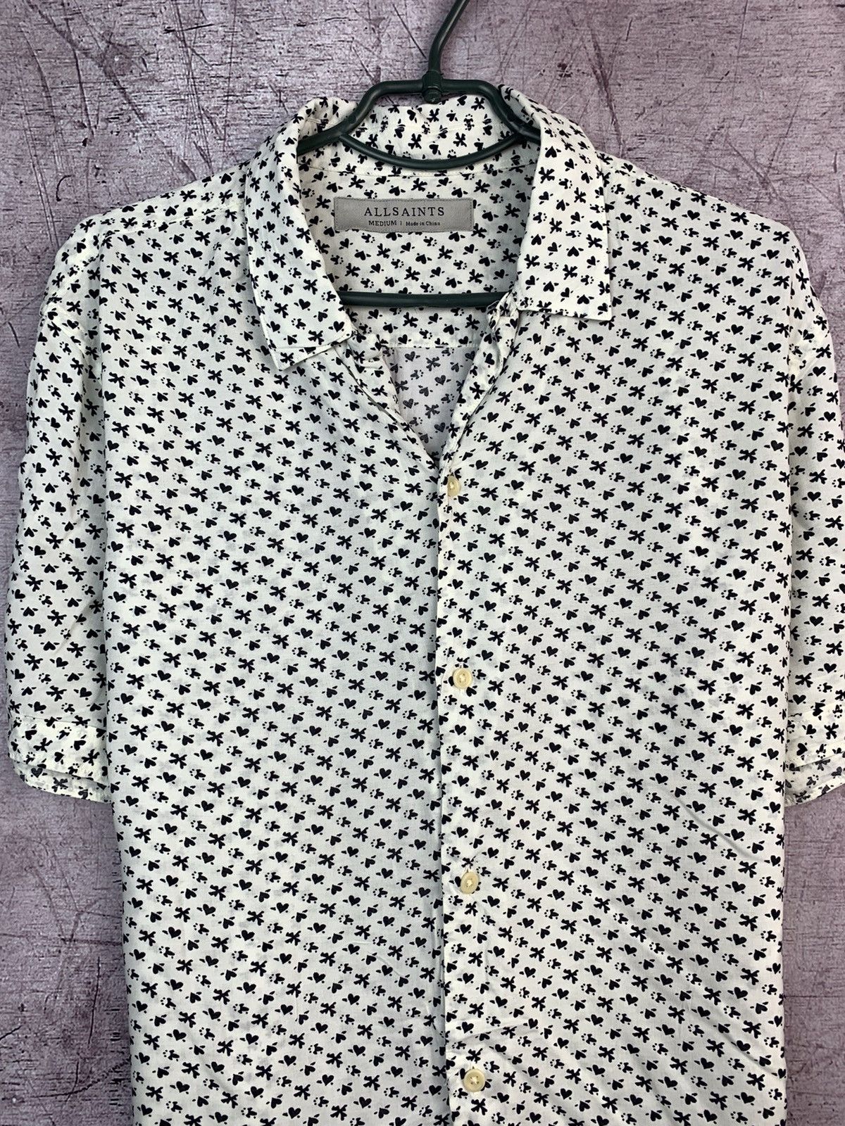 Allsaints Allsaints Mens Hawaiian Love Shirt Size US M / EU 48-50 / 2 - 2 Thumbnail