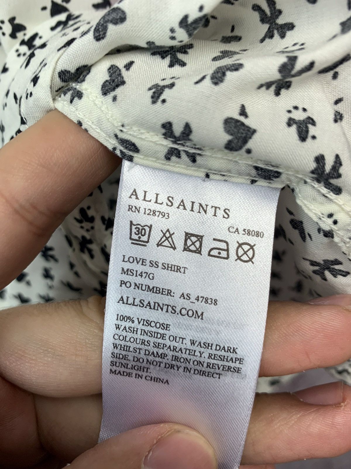 Allsaints Allsaints Mens Hawaiian Love Shirt Size US M / EU 48-50 / 2 - 4 Thumbnail