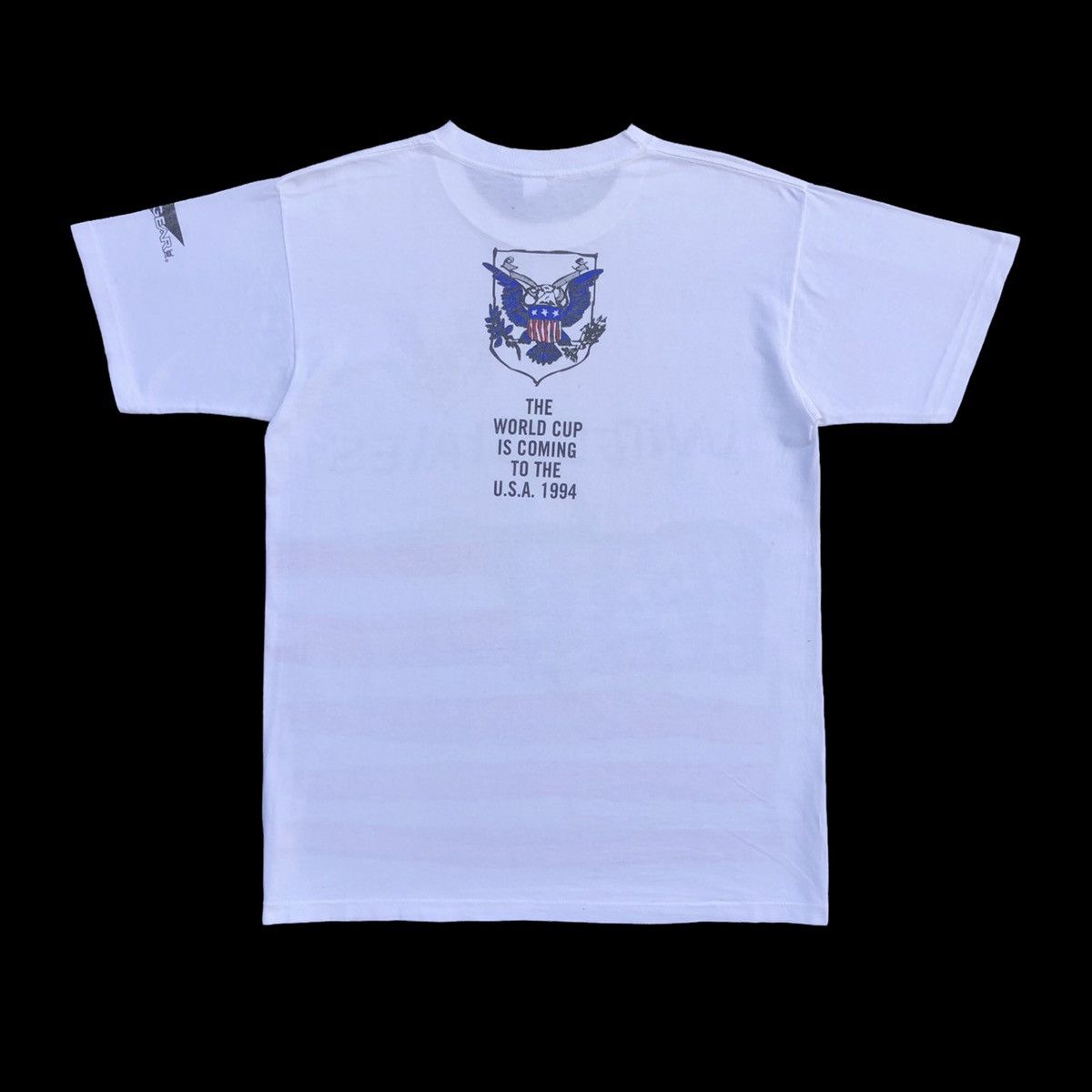 Vintage Vintage 90s USA Flag Logo Team Gear T- Shirt Size US L / EU 52-54 / 3 - 9 Thumbnail