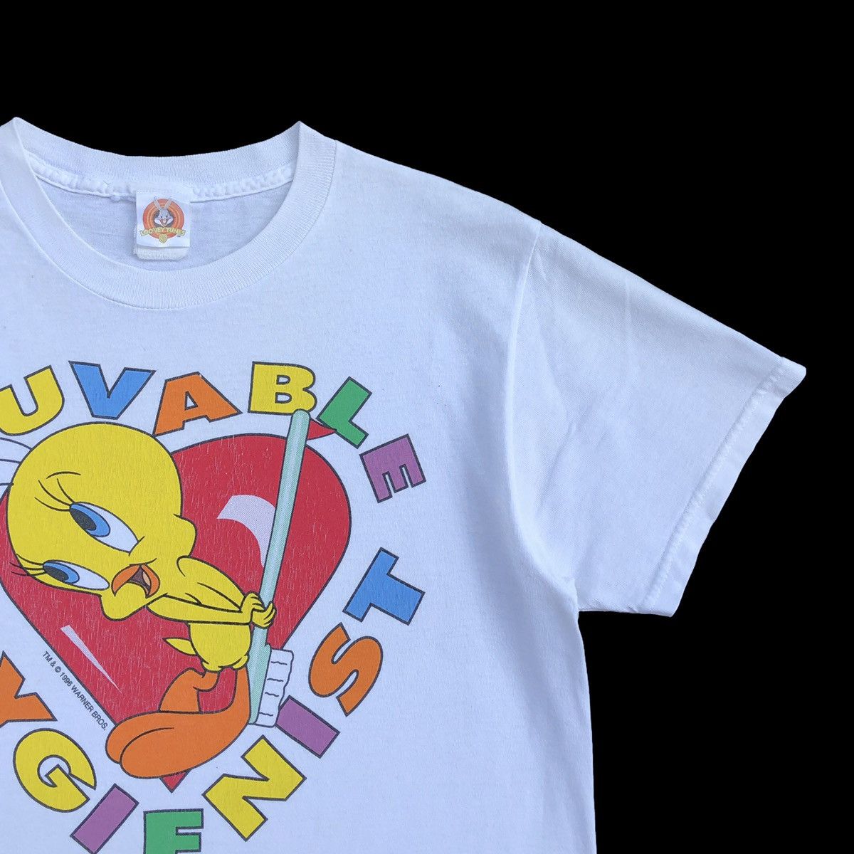Vintage Vintage 1996 Looney Tunes Wuvable Hygienist T shirt Size US L / EU 52-54 / 3 - 9 Thumbnail