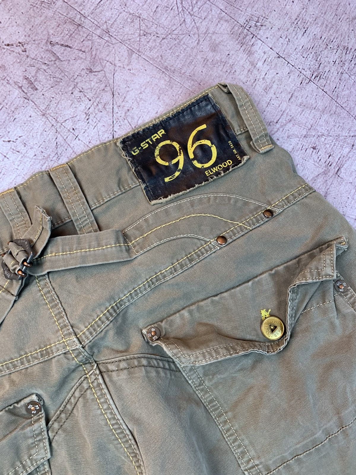 G-Star × Vintage G Star Raw vintage double knee jeans denim pants Size US 34 / EU 50 - 6 Thumbnail