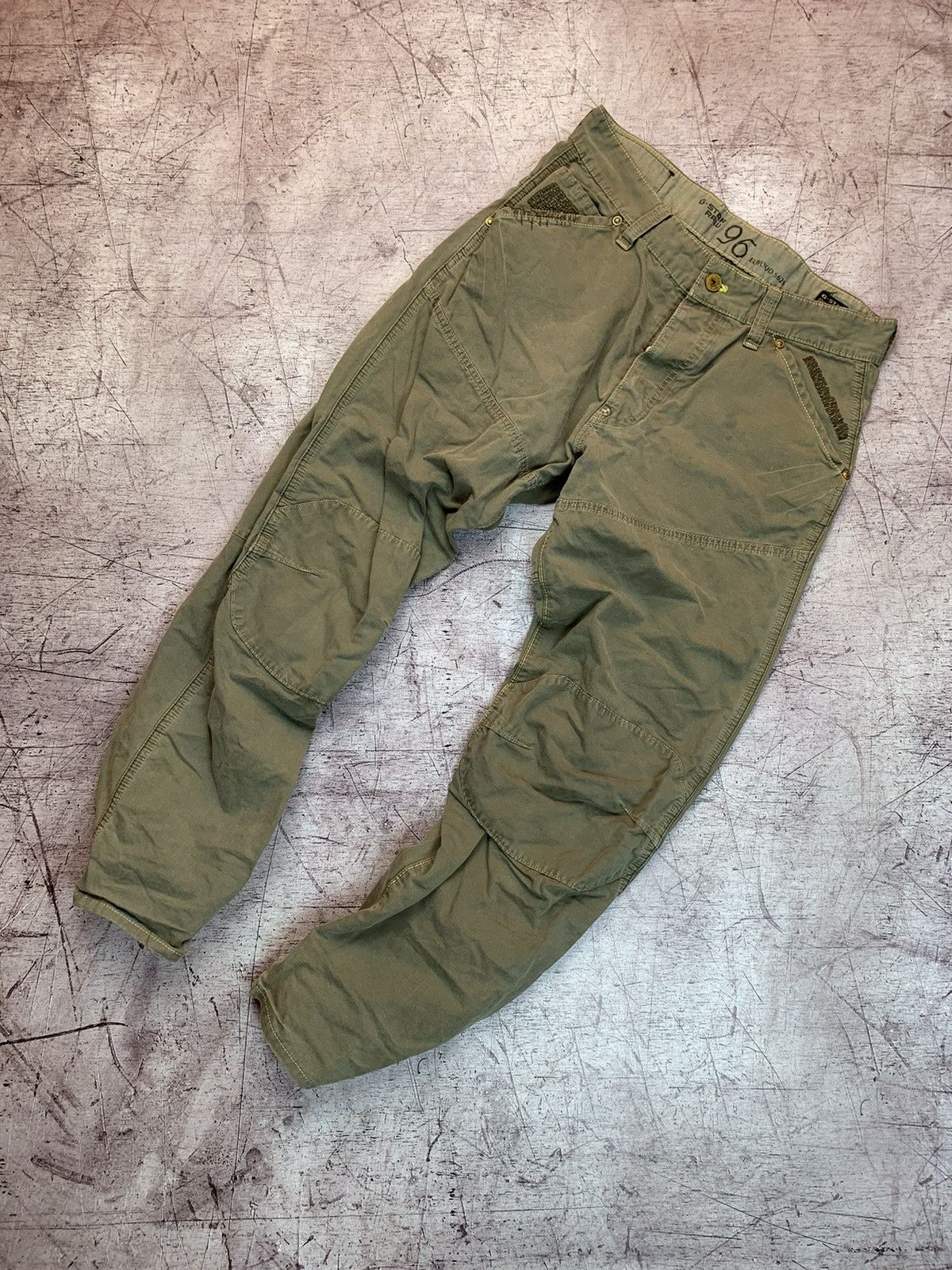 G-Star × Vintage G Star Raw vintage double knee jeans denim pants Size US 34 / EU 50 - 2 Thumbnail