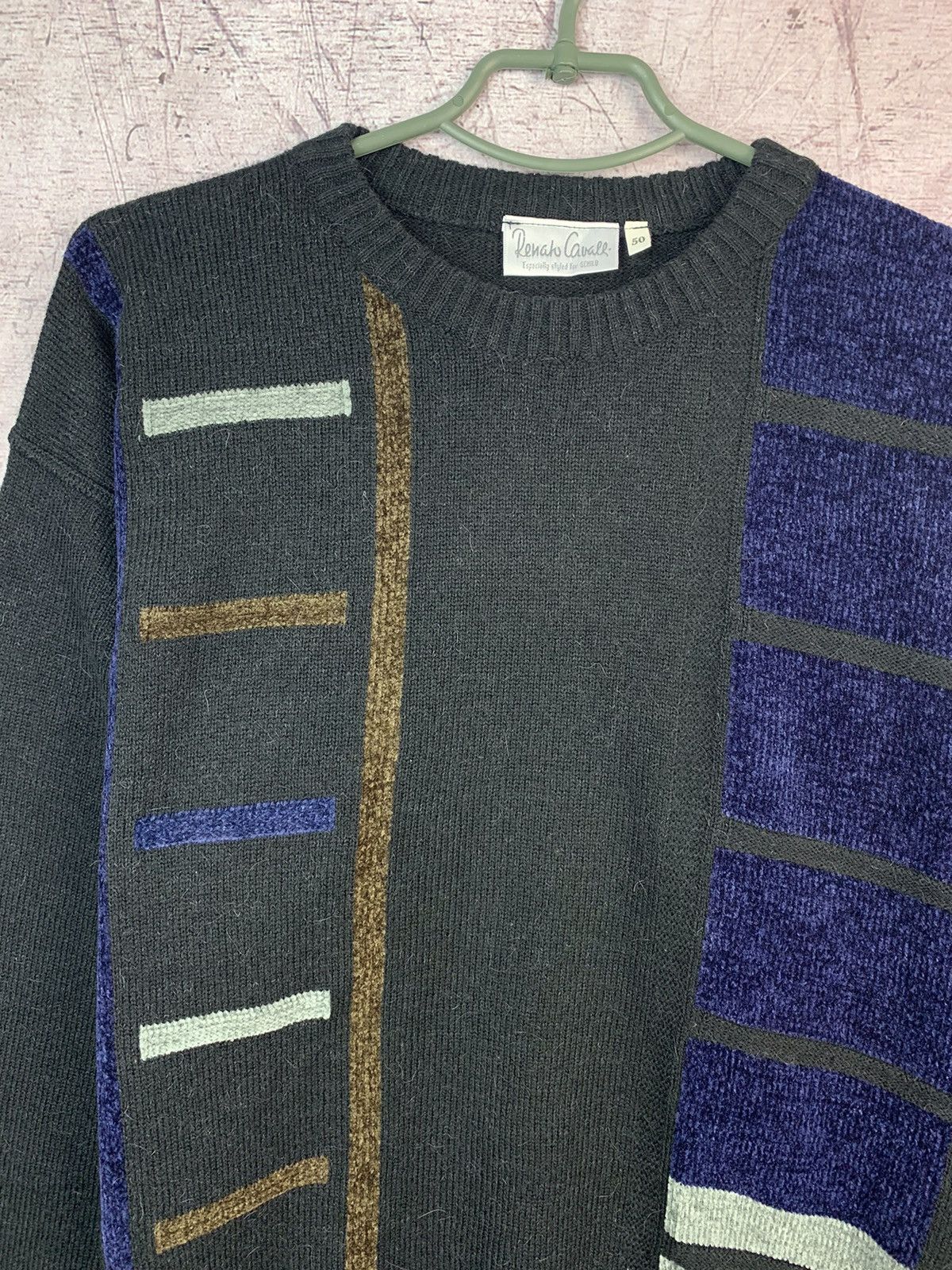 Roberto Cavalli 90s Vintage Renato Cavalli Coloured Mens Sweater Size US M / EU 48-50 / 2 - 4 Thumbnail