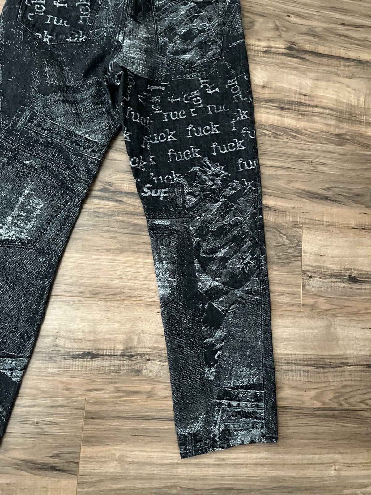 Supreme Archive Denim Jacquard Regular Jean (SS23) - $248
