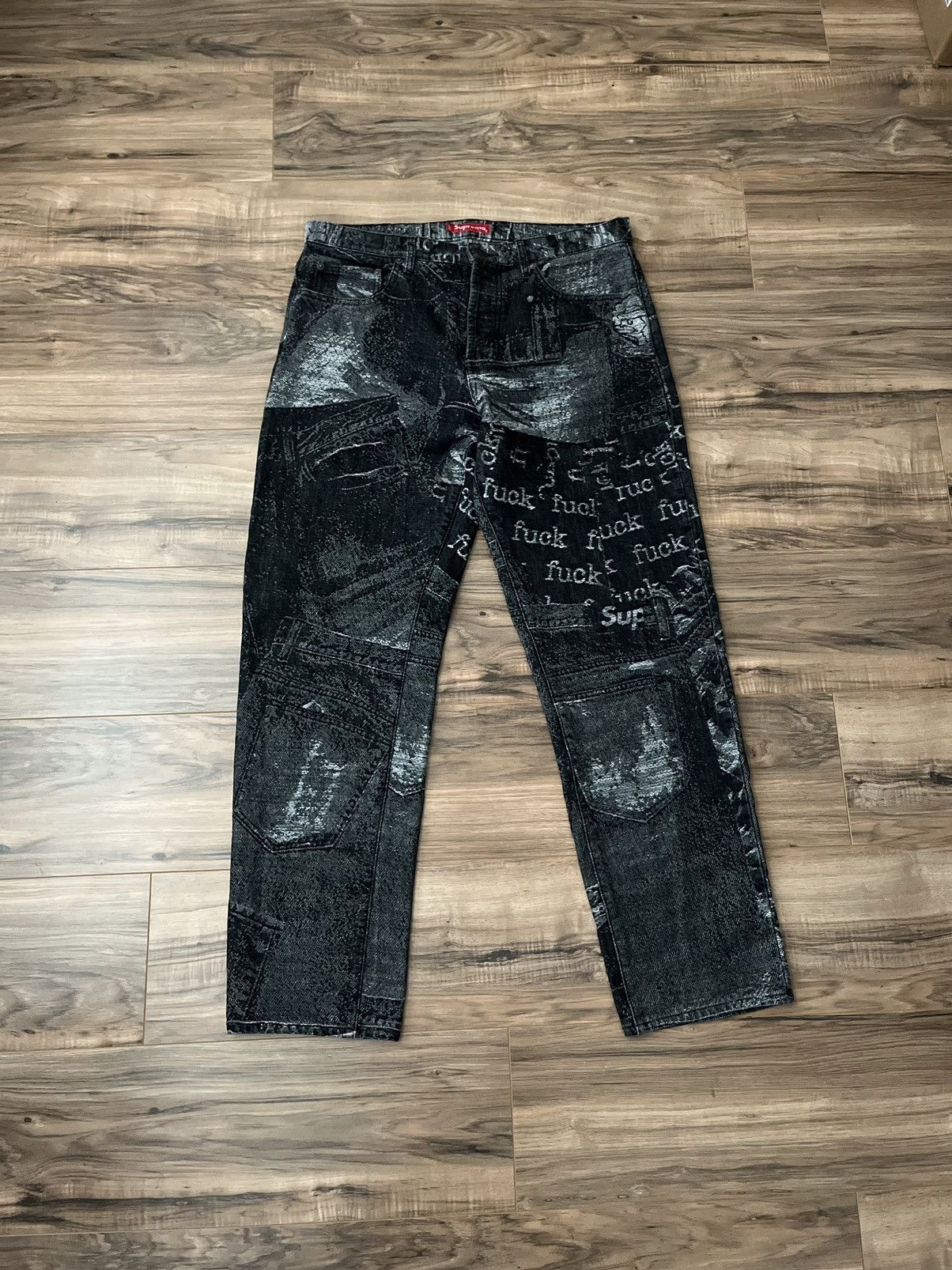 Supreme Supreme Archive Denim Jacquard Regular Jean | Grailed Supreme Supreme Archive Denim Jacquard Regular Jean | Grailed