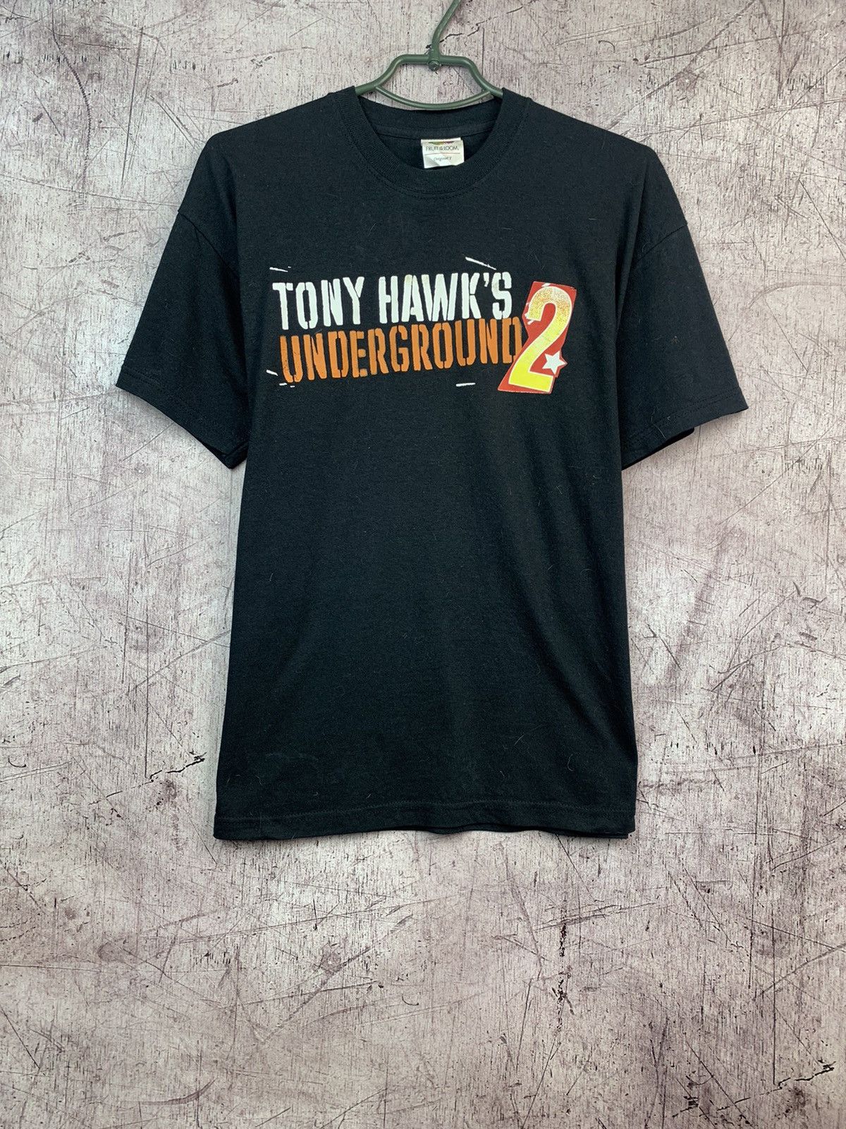 Pre-owned Tony Hawk X Vintage Tony Hawk Underground 2 Video Game Promo T-shirt In Black