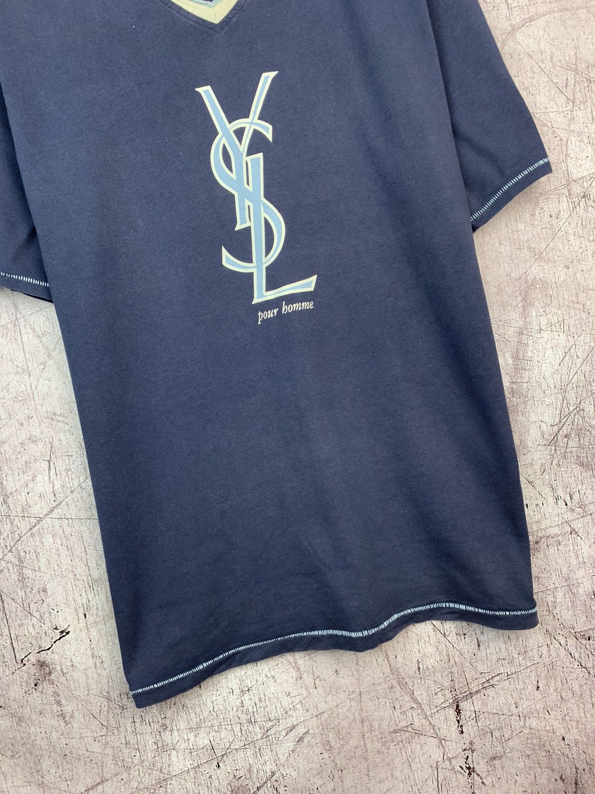 Vintage × Yves Saint Laurent Vintage YSL Yves Saint Laurent T Shirt Size US L / EU 52-54 / 3 - 4 Thumbnail
