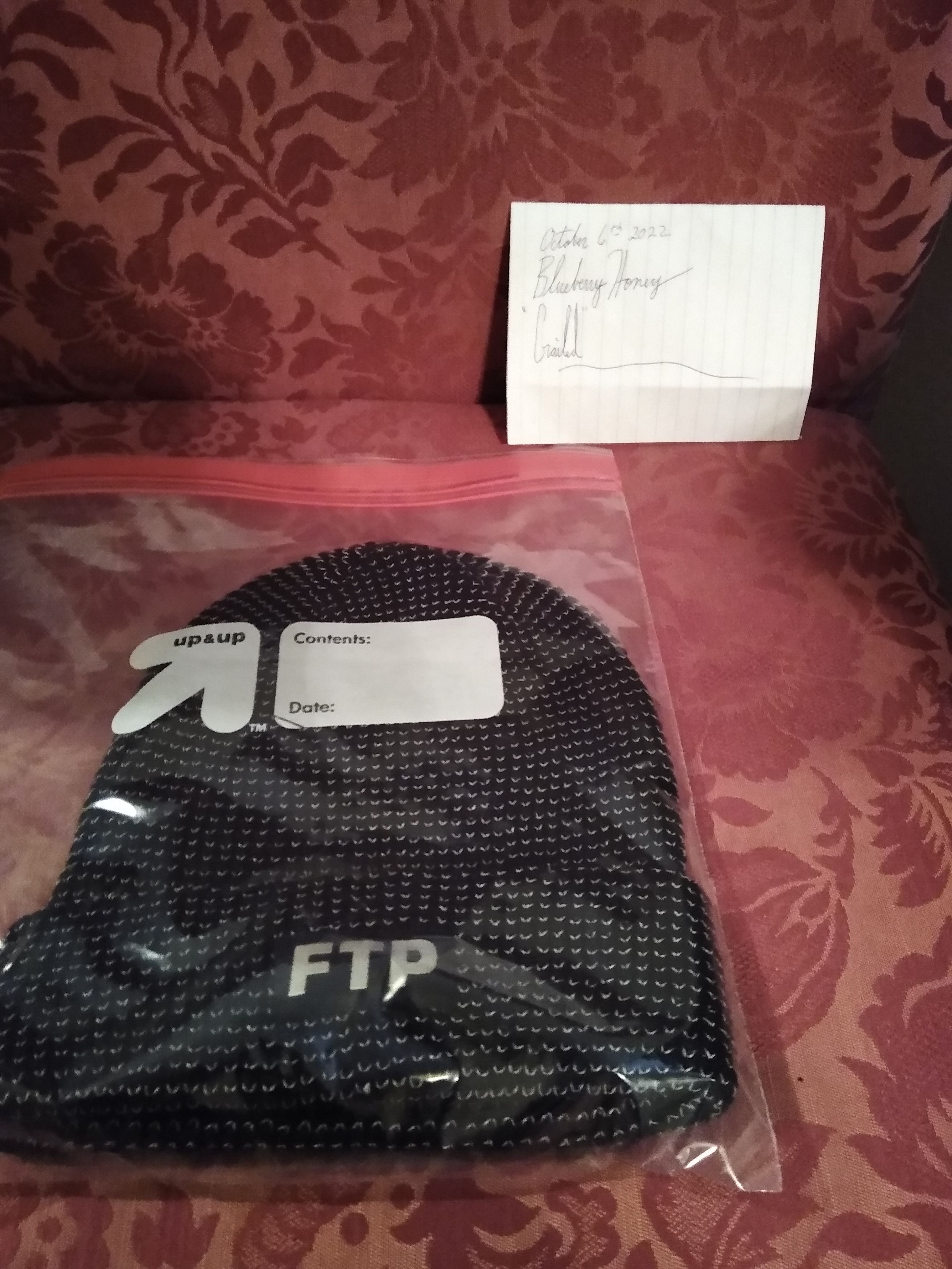 Fuck The Population Ftp Reflective Knit Beanie Grailed