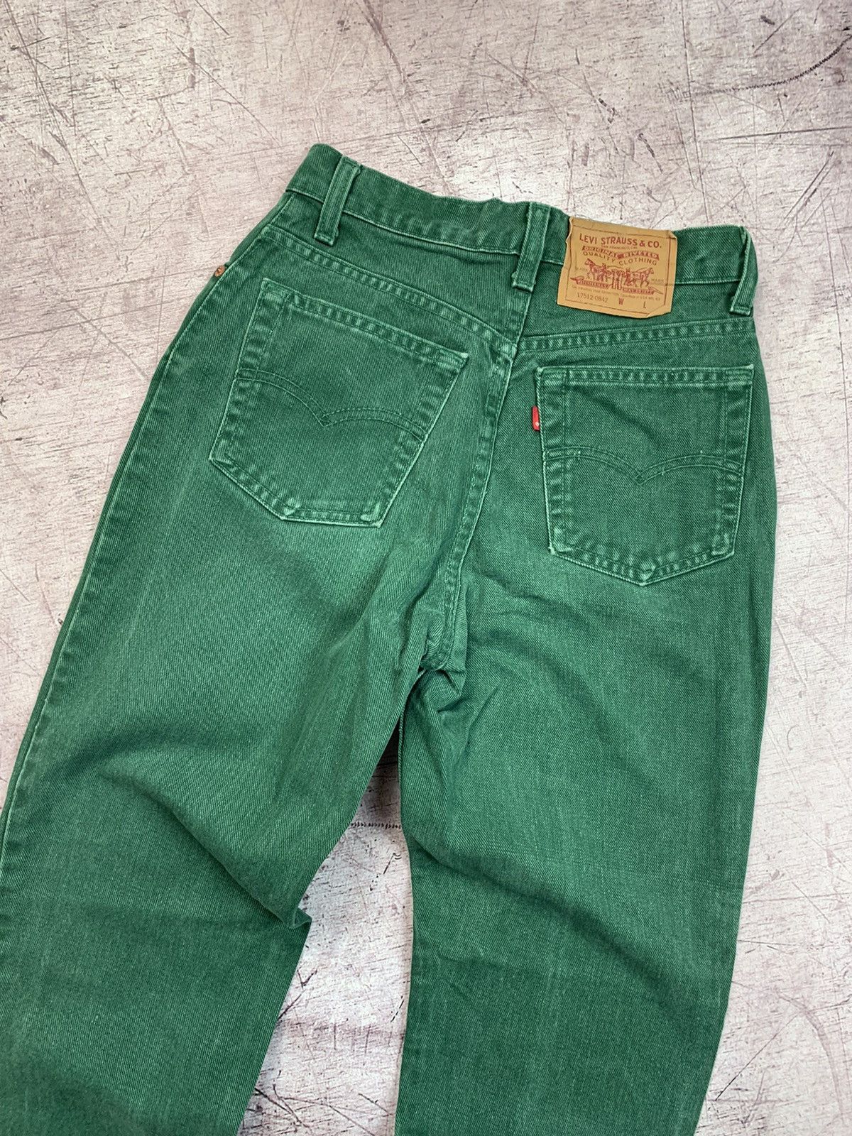 Levi's × Vintage Levis Vintage Denim Pants Jeans Green Size 27" / US 4 / IT 40 - 8 Thumbnail