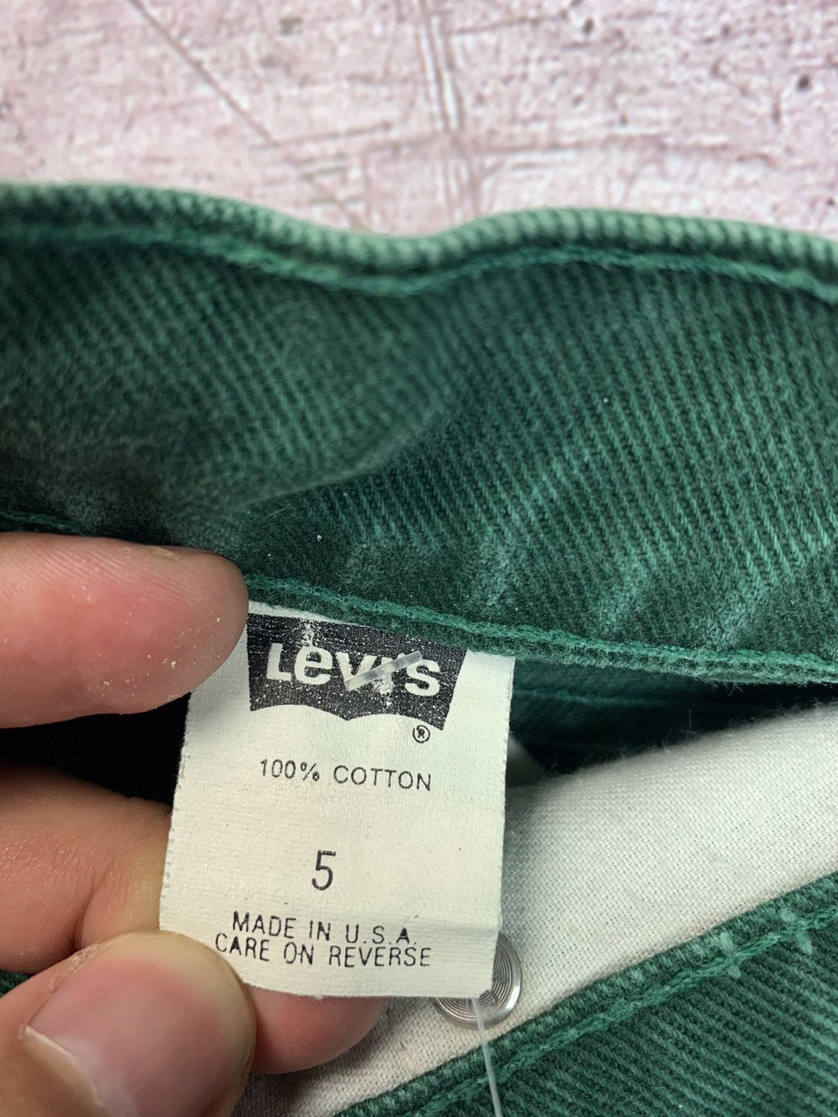 Levi's × Vintage Levis Vintage Denim Pants Jeans Green Size 27" / US 4 / IT 40 - 11 Thumbnail