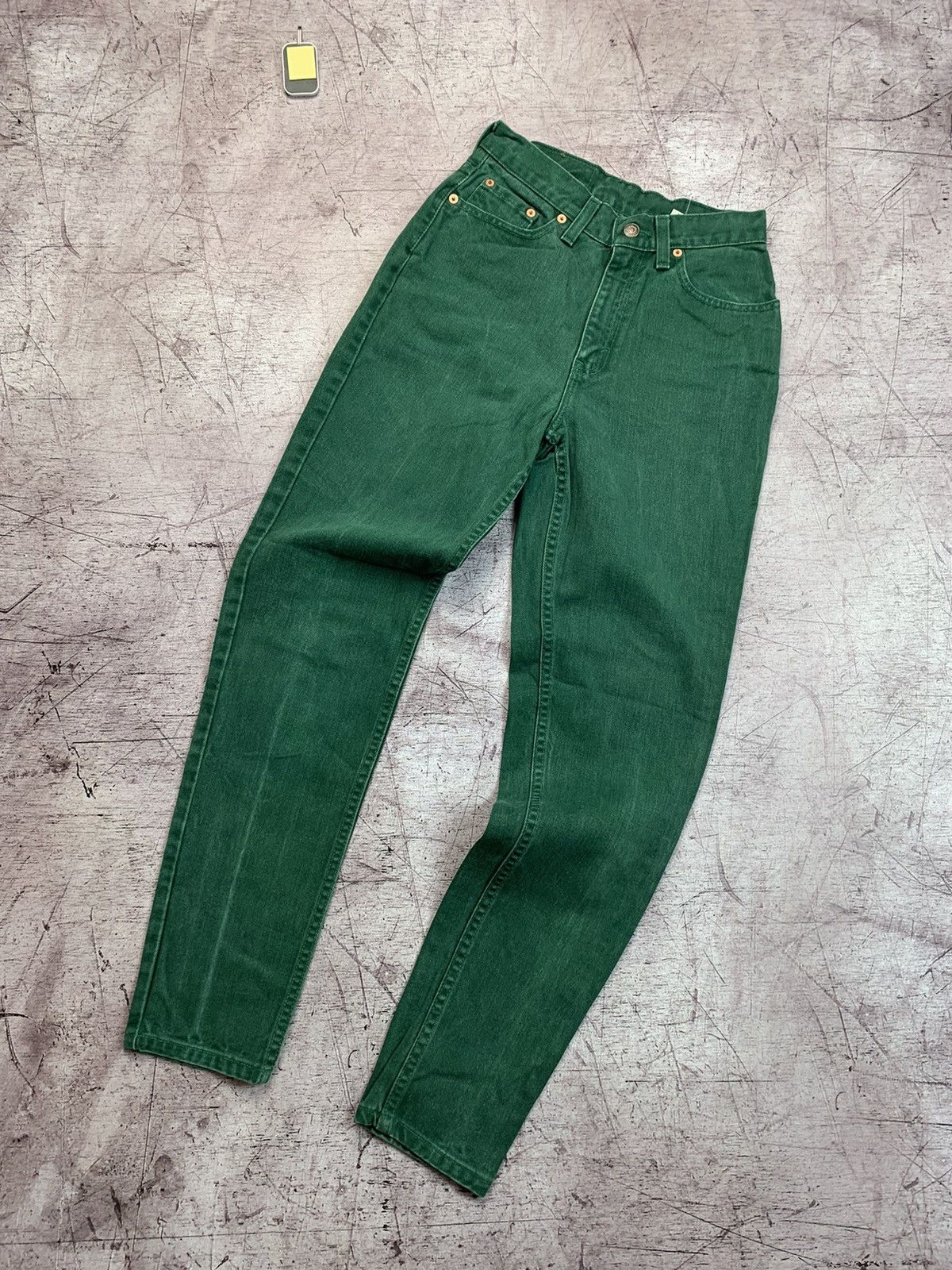 Levi's × Vintage Levis Vintage Denim Pants Jeans Green Size 27" / US 4 / IT 40 - 2 Thumbnail