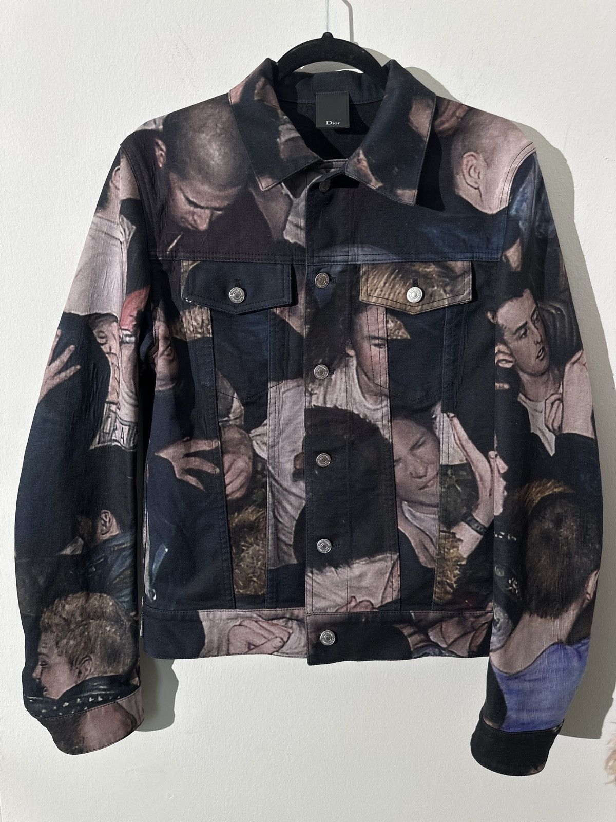 Dior FW17 Dan witz Mosh Pit denim jacket Dior Homme | Grailed