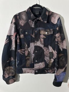 DIOR MEN 2023 Graphic Print Denim Jacket w/ Tags - Blue Outerwear, Clothing  - HMM47955