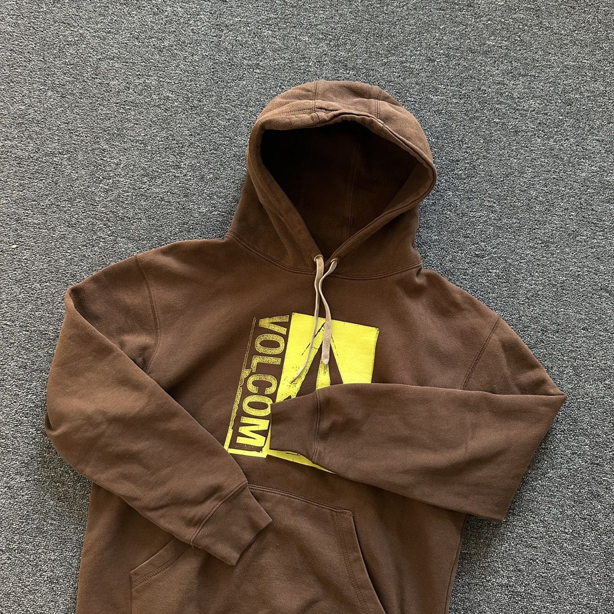 Vintage × Volcom Vintage Volcom Classic Logo Brown Hoodie Size US M / EU 48-50 / 2 - 5 Thumbnail