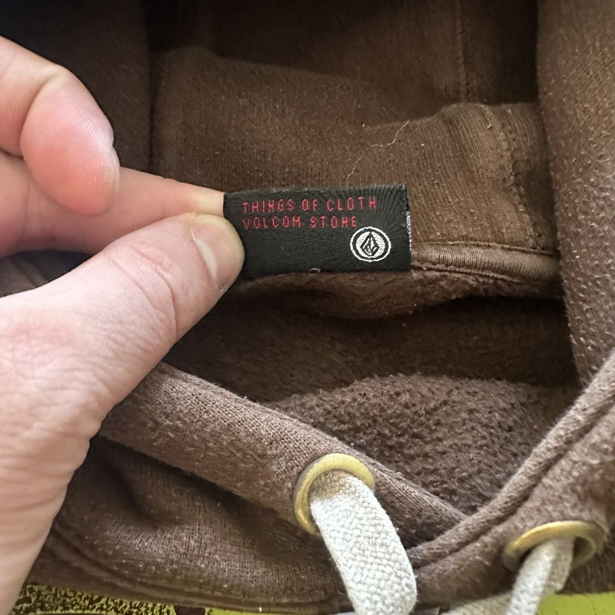 Vintage × Volcom Vintage Volcom Classic Logo Brown Hoodie Size US M / EU 48-50 / 2 - 7 Thumbnail
