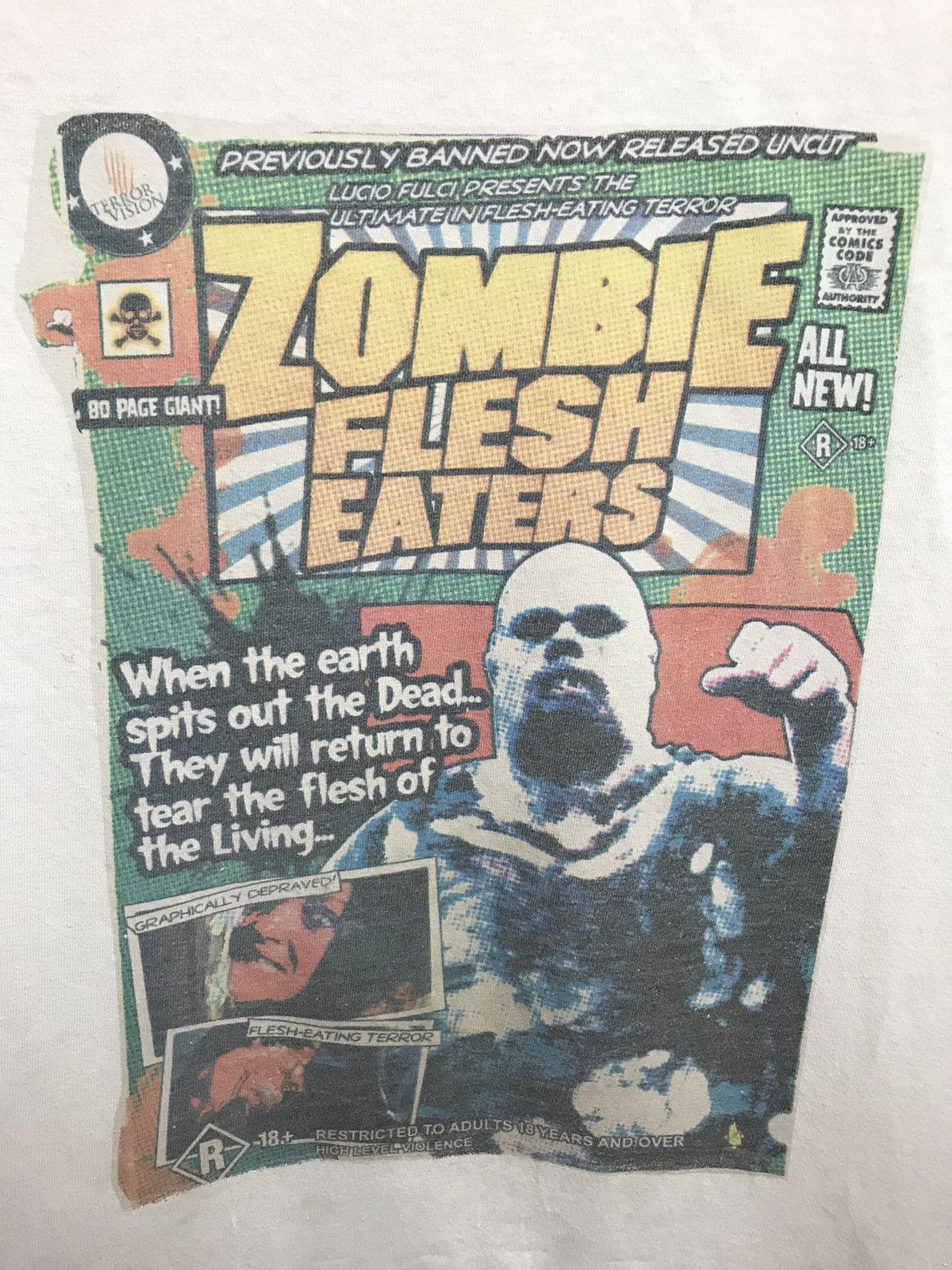 Vintage Vintage Zombie Flesh Eaters movie tee Size US XL / EU 56 / 4 - 3 Thumbnail