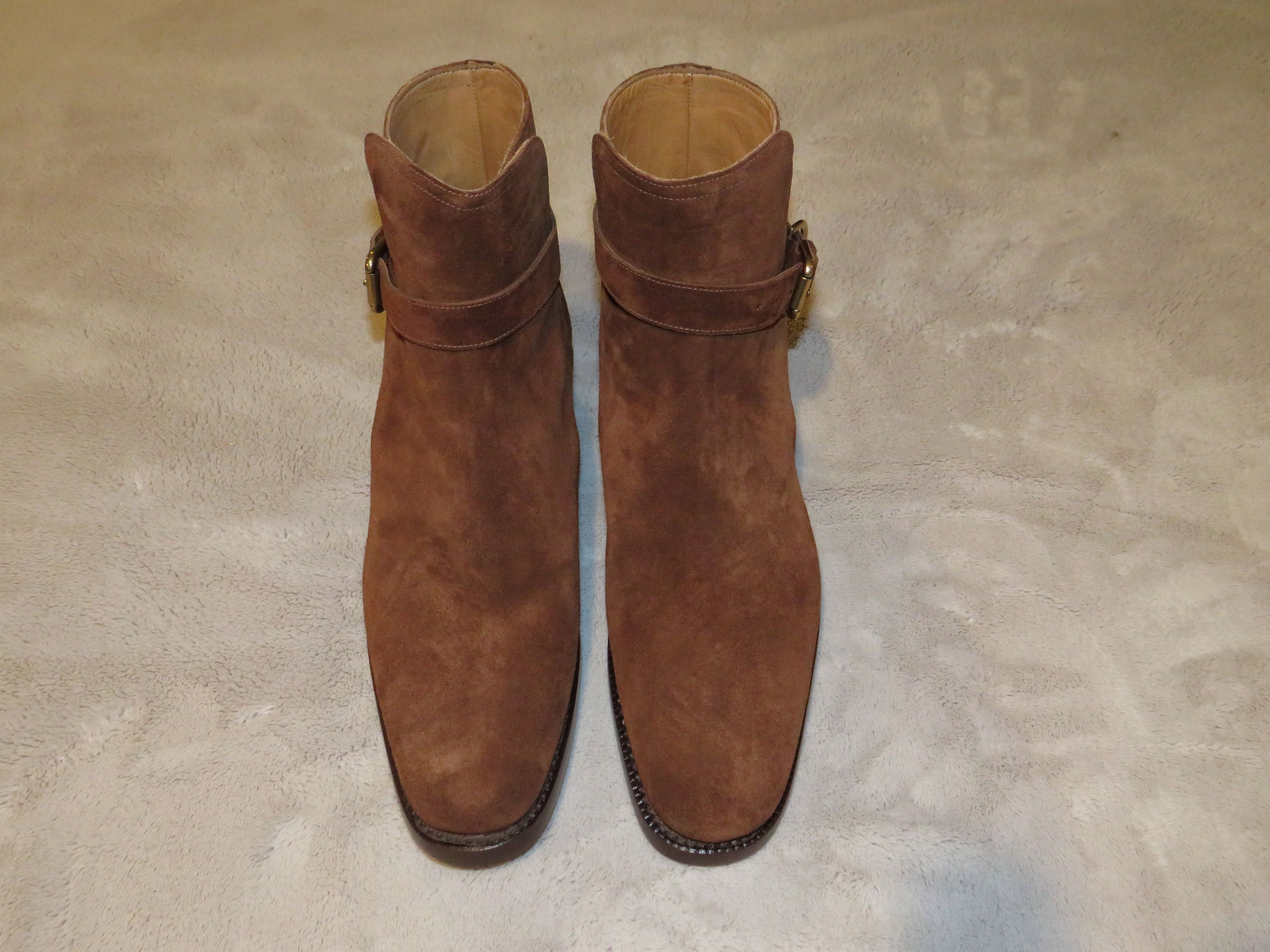 Ralph Lauren Macon Calf Boot Ralph Lauren Purple Label Macon II Brown Snuff Suede Jodhpur  main image 4