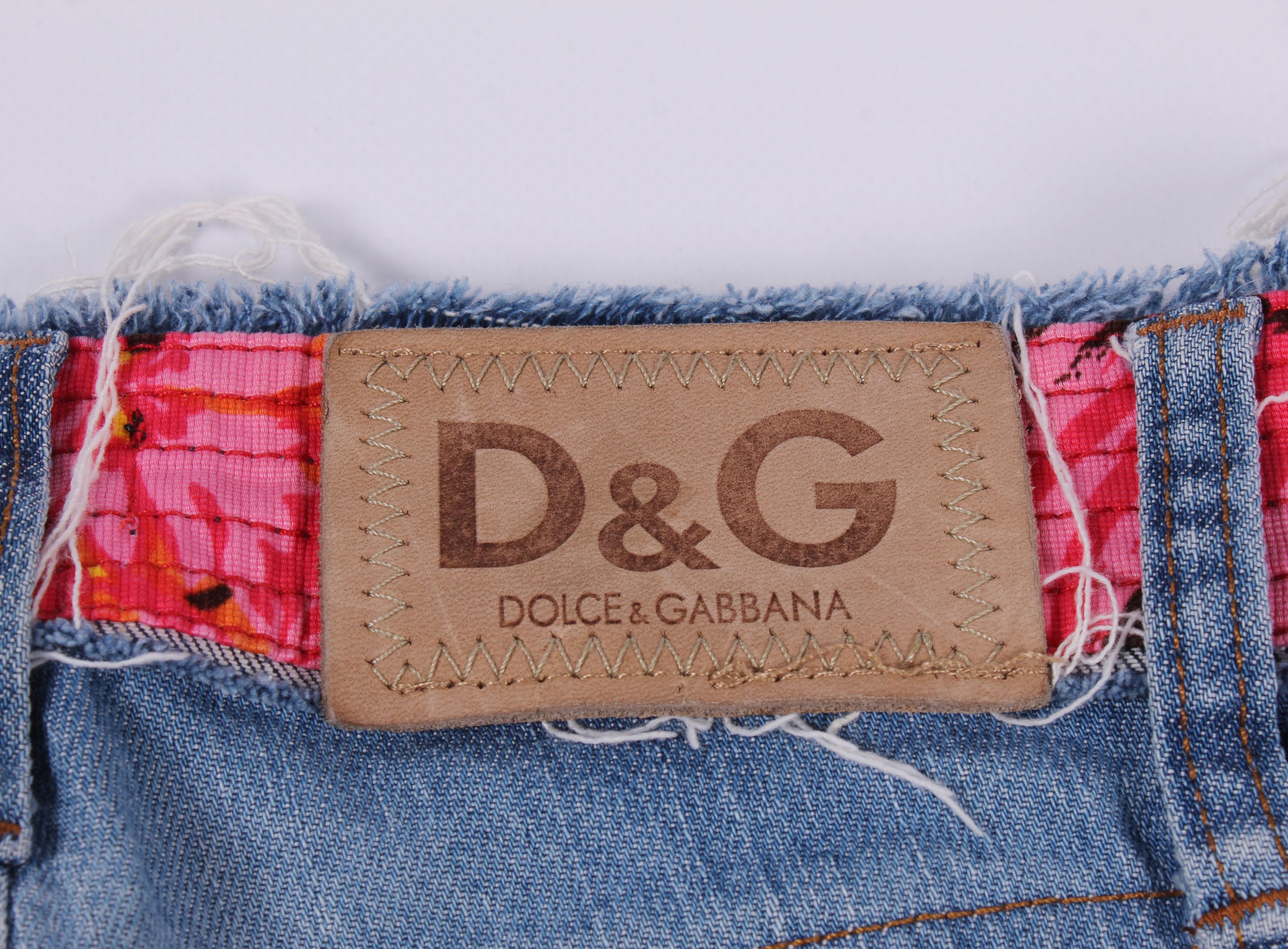 Dolce & Gabbana Vintage Dolce & Gabbana Y2K Low Waist Jeans Size 29" - 8 Thumbnail